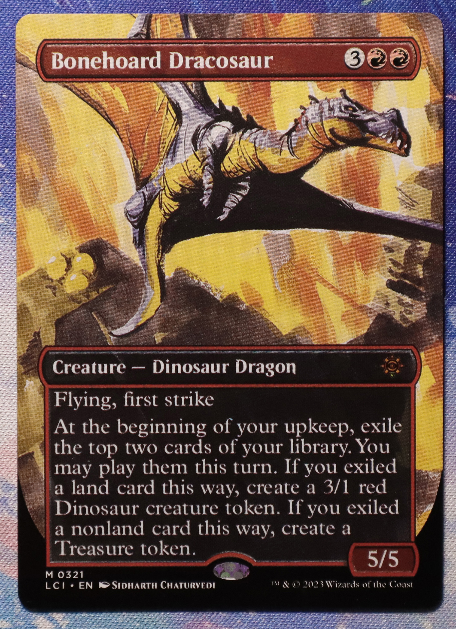 Bonehoard Dracosaur #0321 The Lost Caverns of Ixalan (LCI) hologram