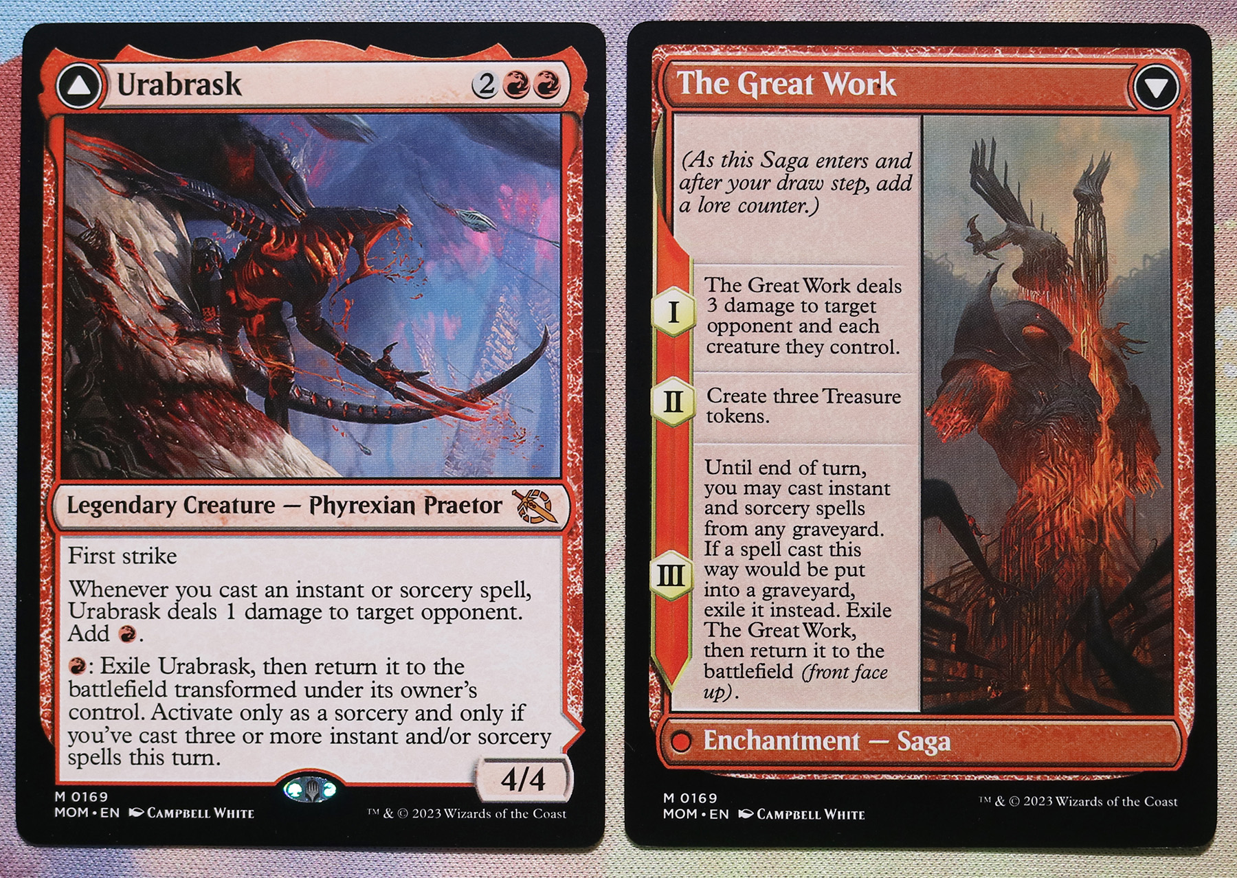 Urabrask / The Great Work #169 March of the Machine (MOM) hologram