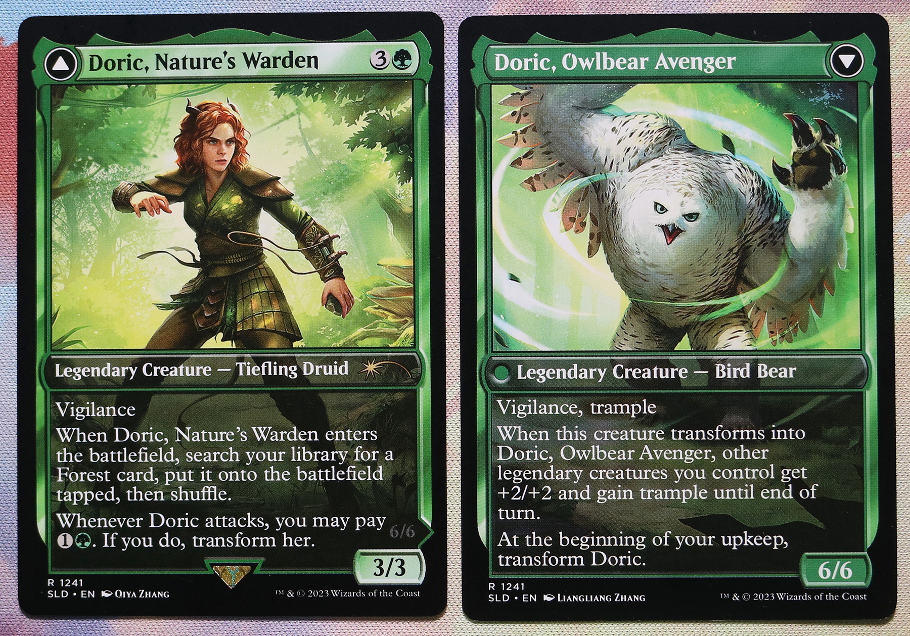 Doric, Nature's Warden / Doric, Owlbear Avenger Secret Lair Drop (SLD) hologram
