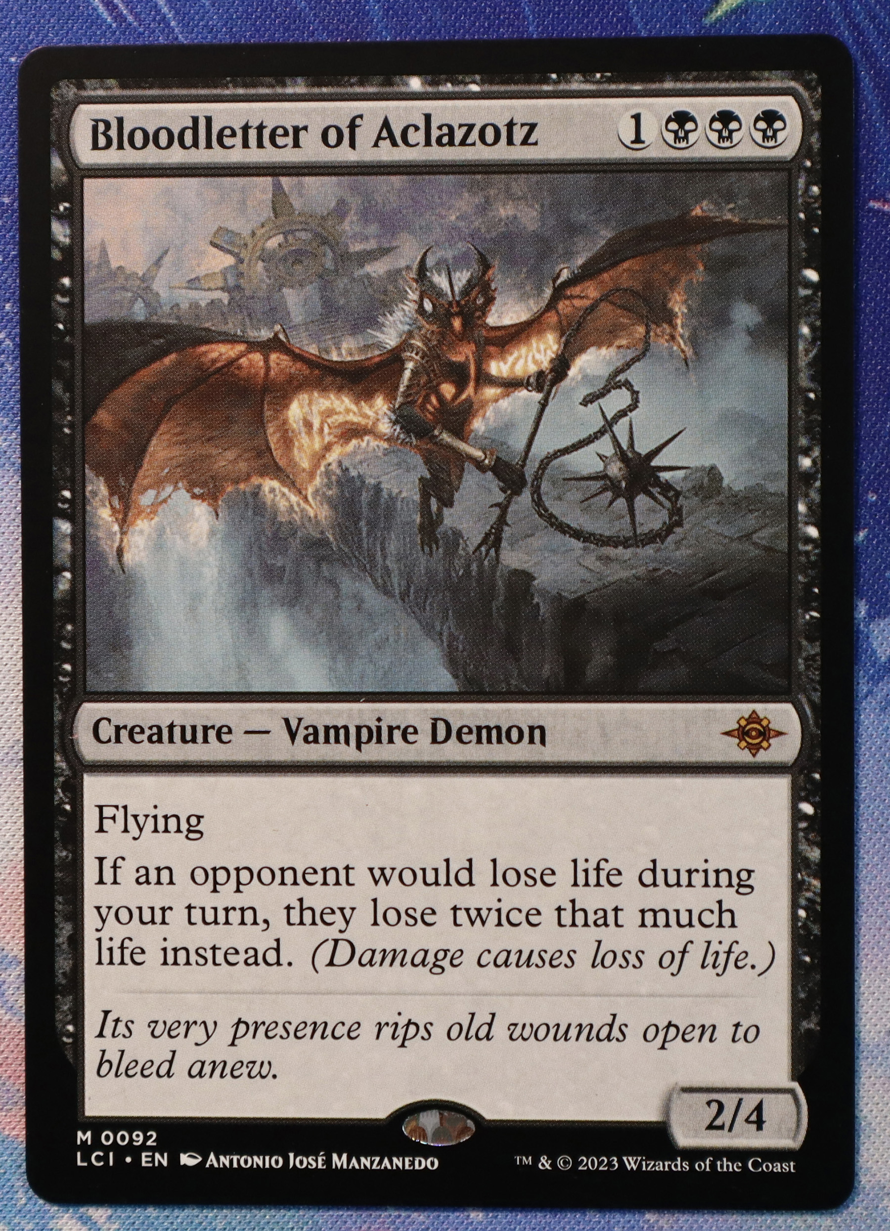 Bloodletter of Aclazotz #92 The Lost Caverns of Ixalan (LCI) hologram