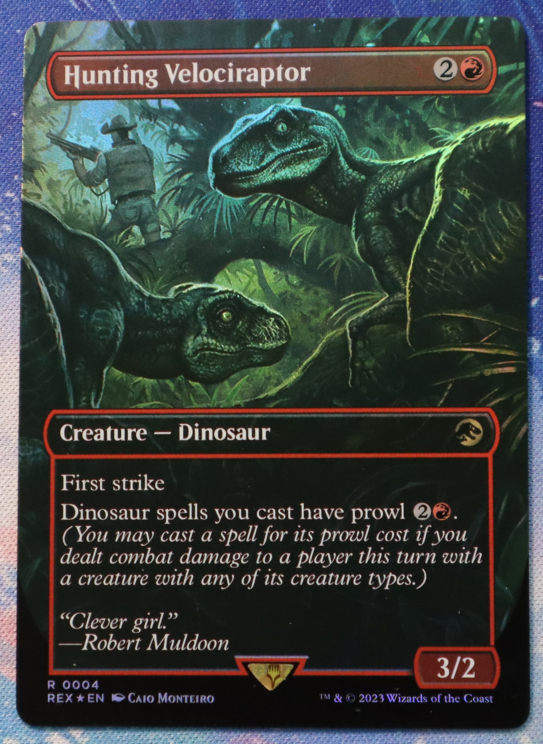 Hunting Velociraptor #4 Jurassic World Collection (REX) foil