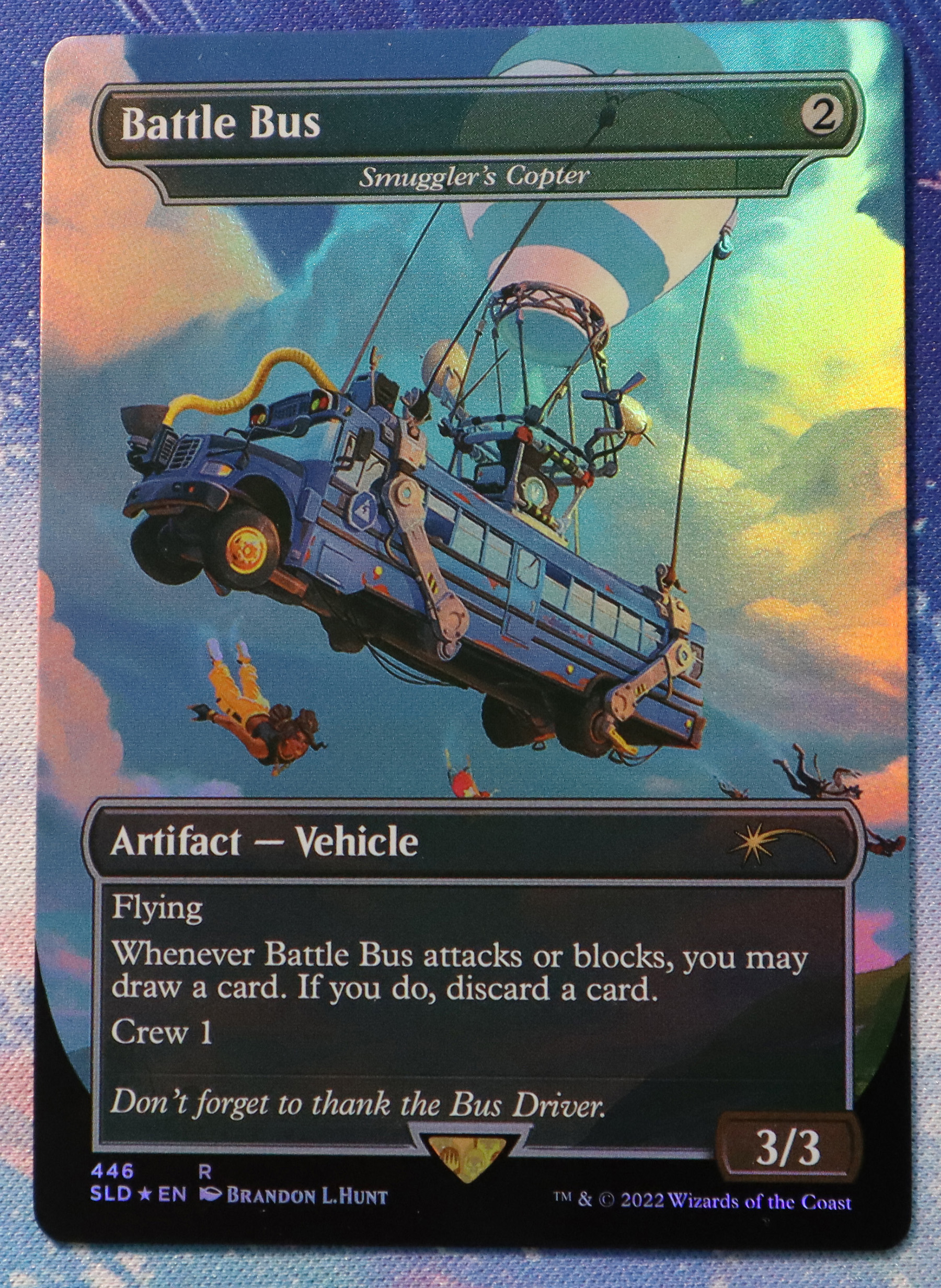 Smuggler's Copter Battle Bus #446 Secret Lair Drop (SLD) foil
