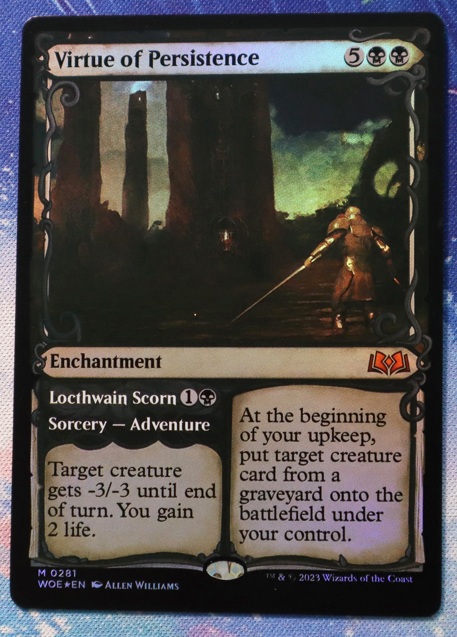 Virtue of Persistence #281 Wilds of Eldraine (WOE) foil