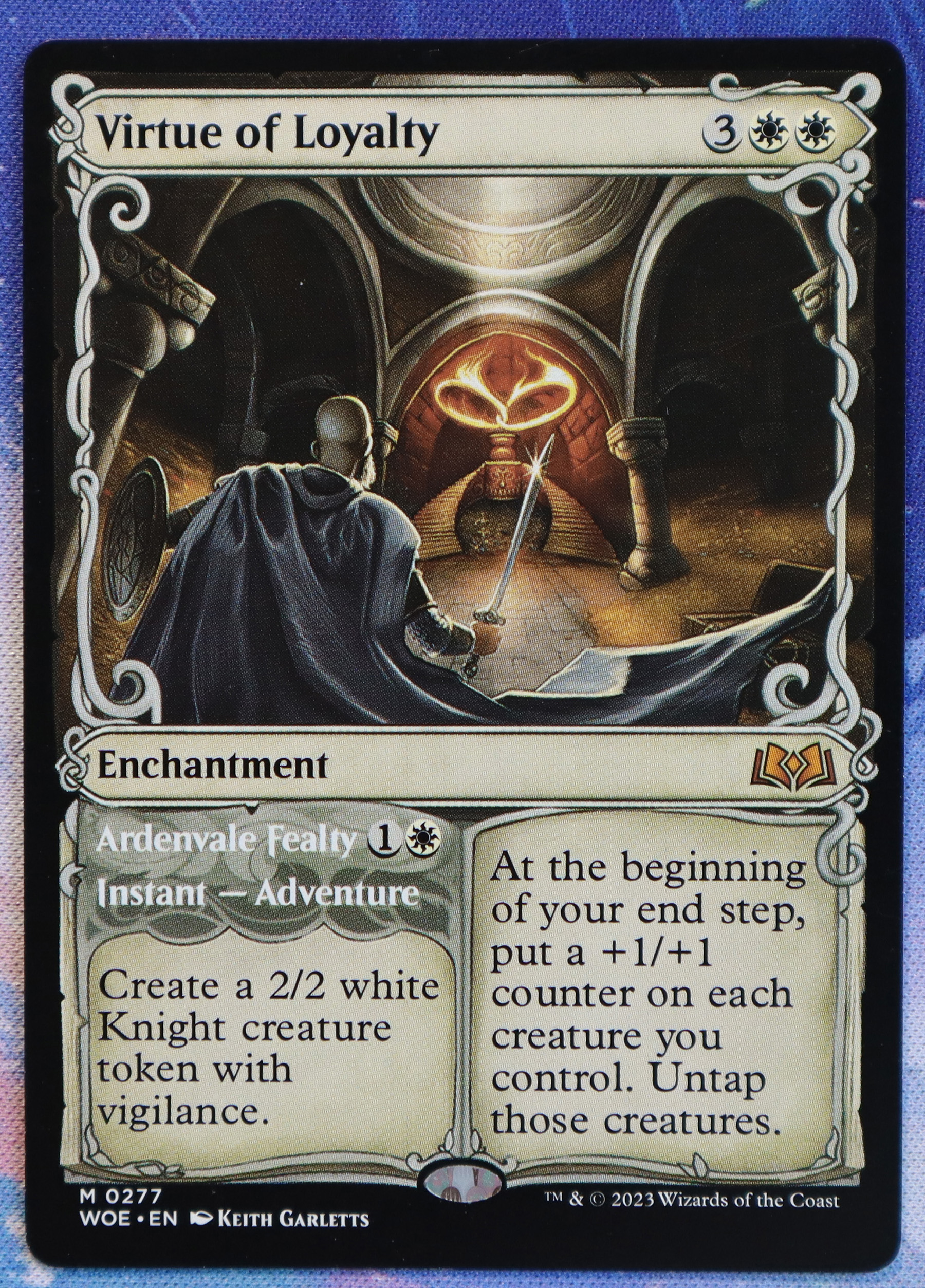 Virtue of Loyalty #277 Wilds of Eldraine (WOE) hologram