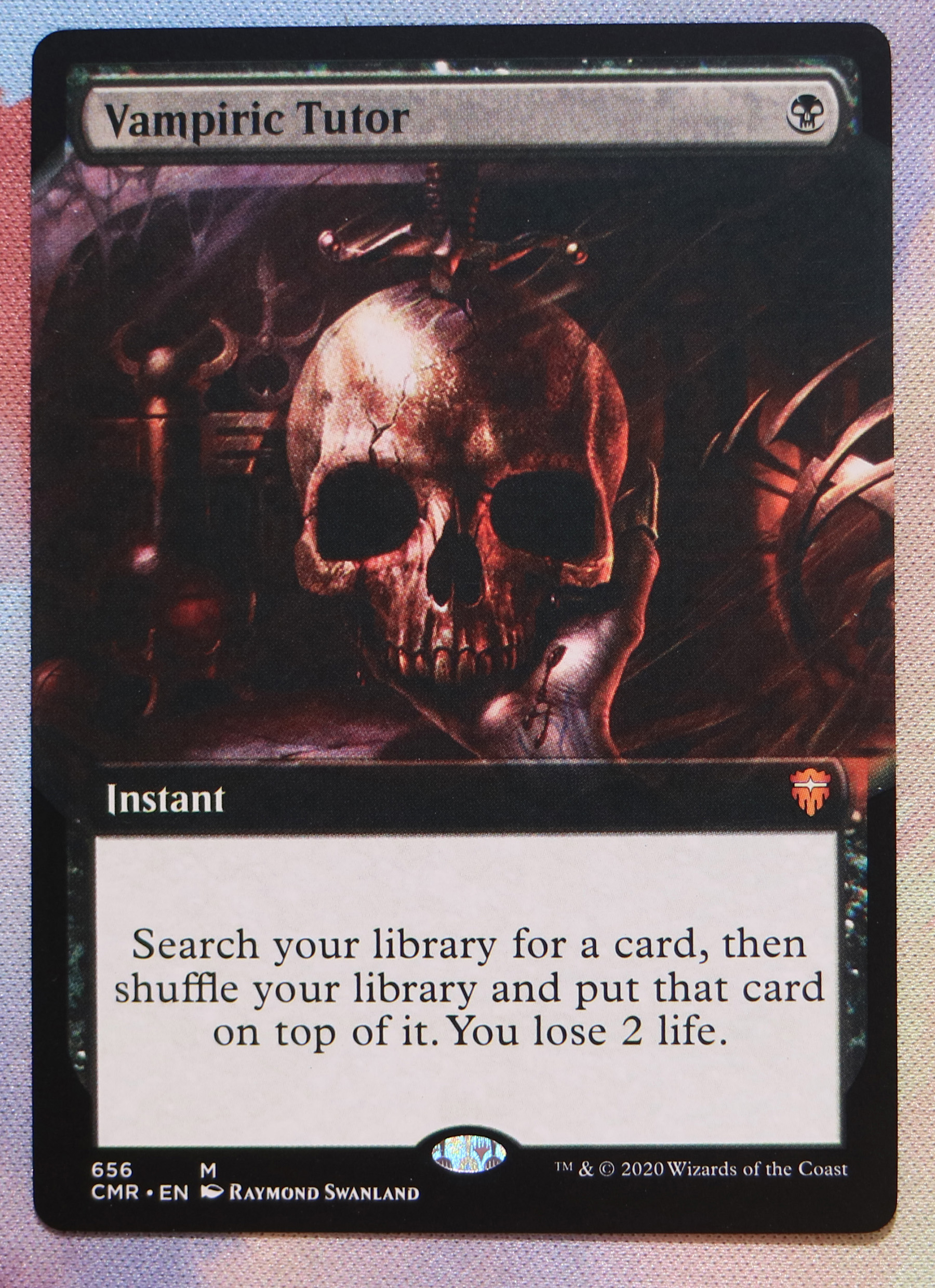 Vampiric Tutor extended art Commander Legends (CMR) hologram