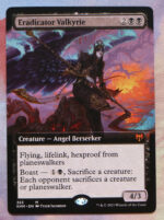 Eradicator Valkyrie extended art Kaldheim (KHM) hologram
