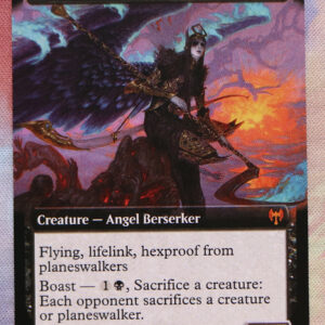 Eradicator Valkyrie extended art Kaldheim (KHM) hologram