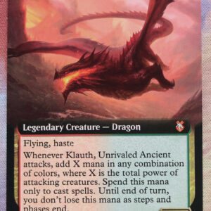 Klauth, Unrivaled Ancient extended art Forgotten Realms Commander (AFC) hologram