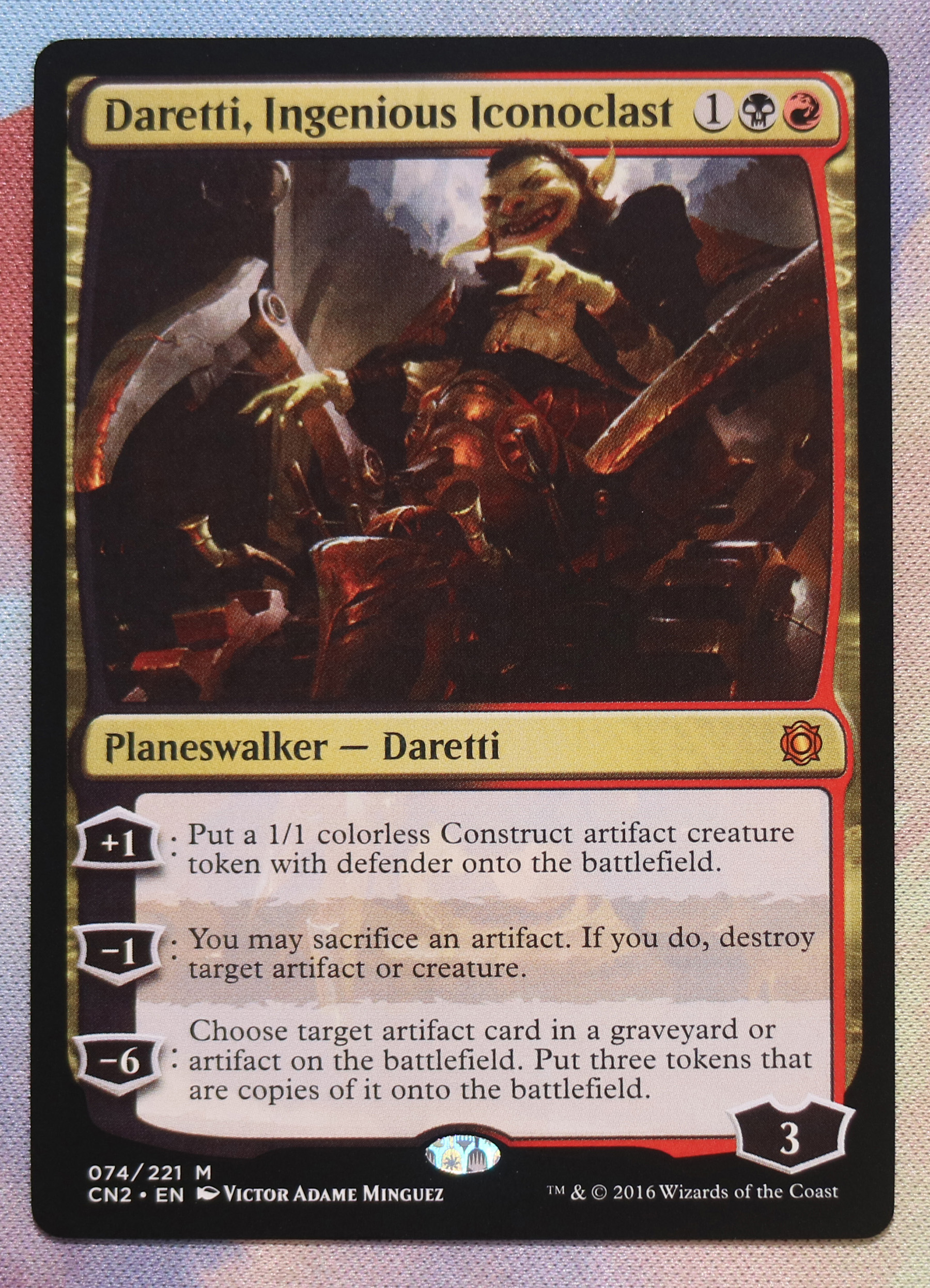 Daretti, Ingenious Iconoclast Conspiracy: Take the Crown (CN2) hologram