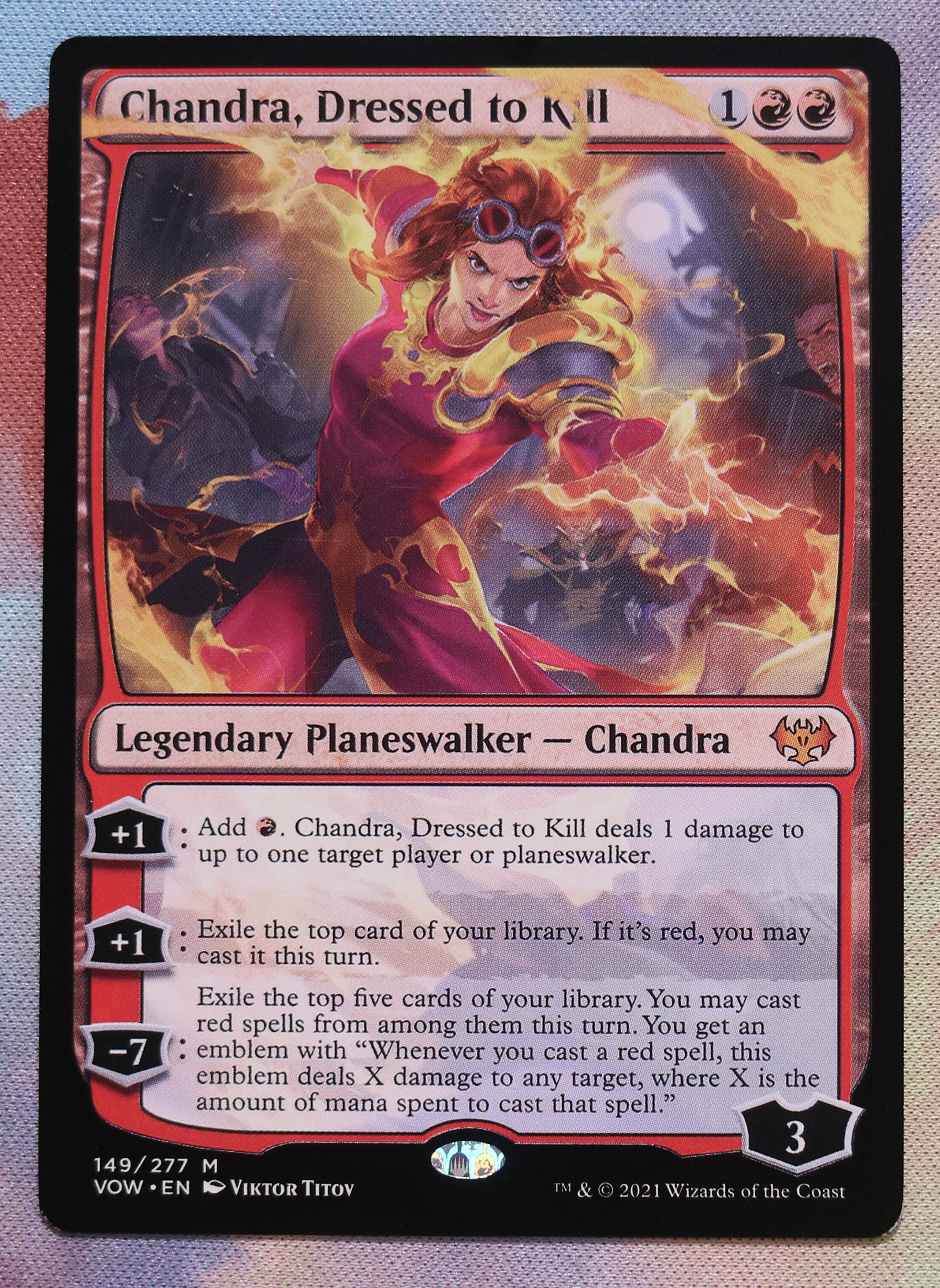 Chandra, Dressed to Kill #149 Innistrad: Crimson Vow (VOW) hologram