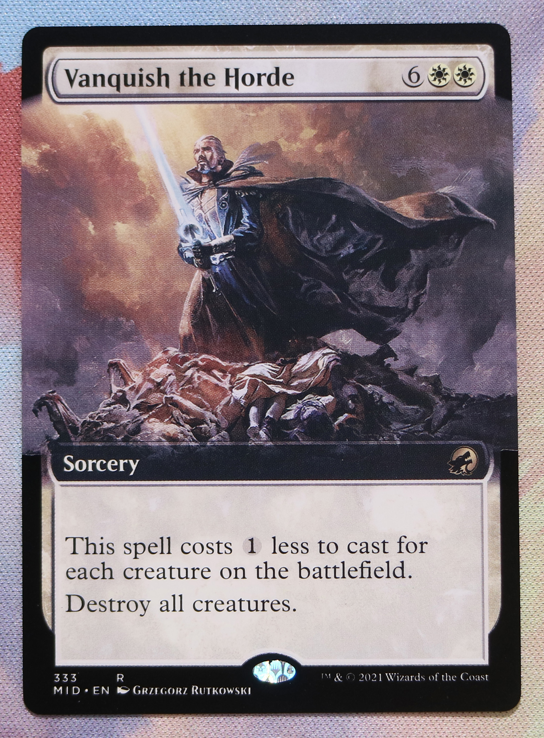 Vanquish the Horde extend art #333 Innistrad: Midnight Hunt (MID) hologram