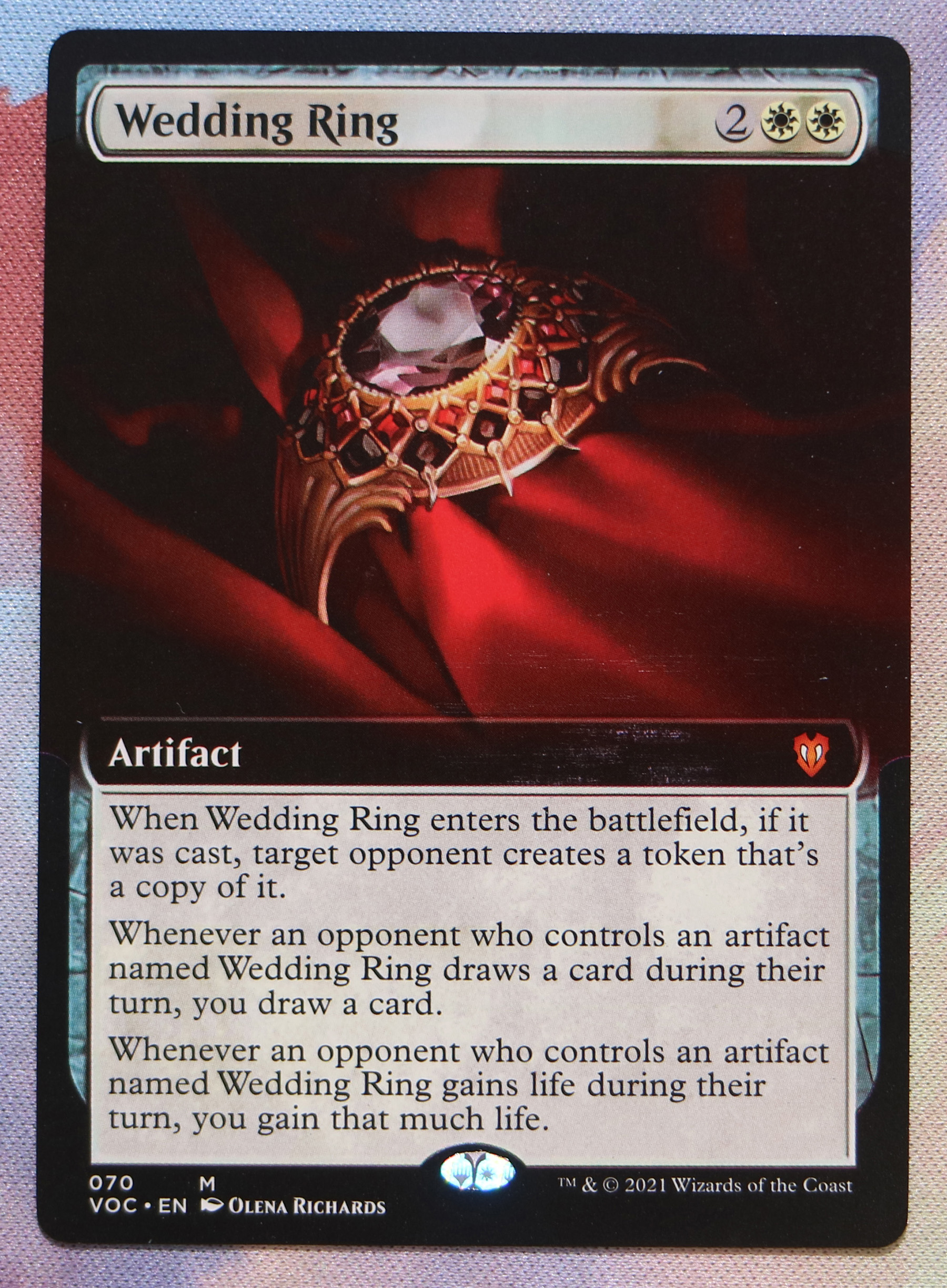 Wedding Ring extend art Crimson Vow Commander (VOC) hologram