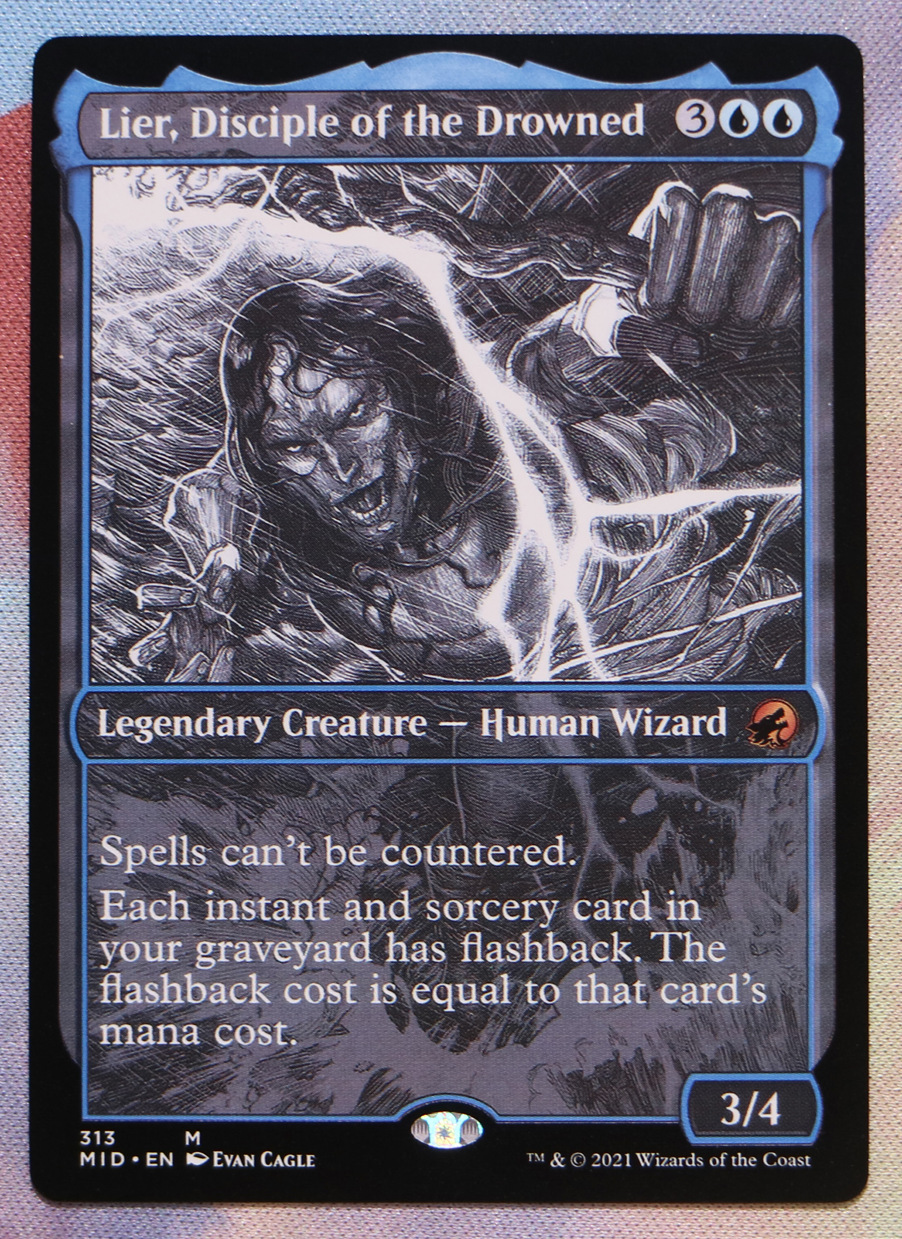 Lier, Disciple of the Drowned #313 Innistrad: Midnight Hunt (MID) hologram
