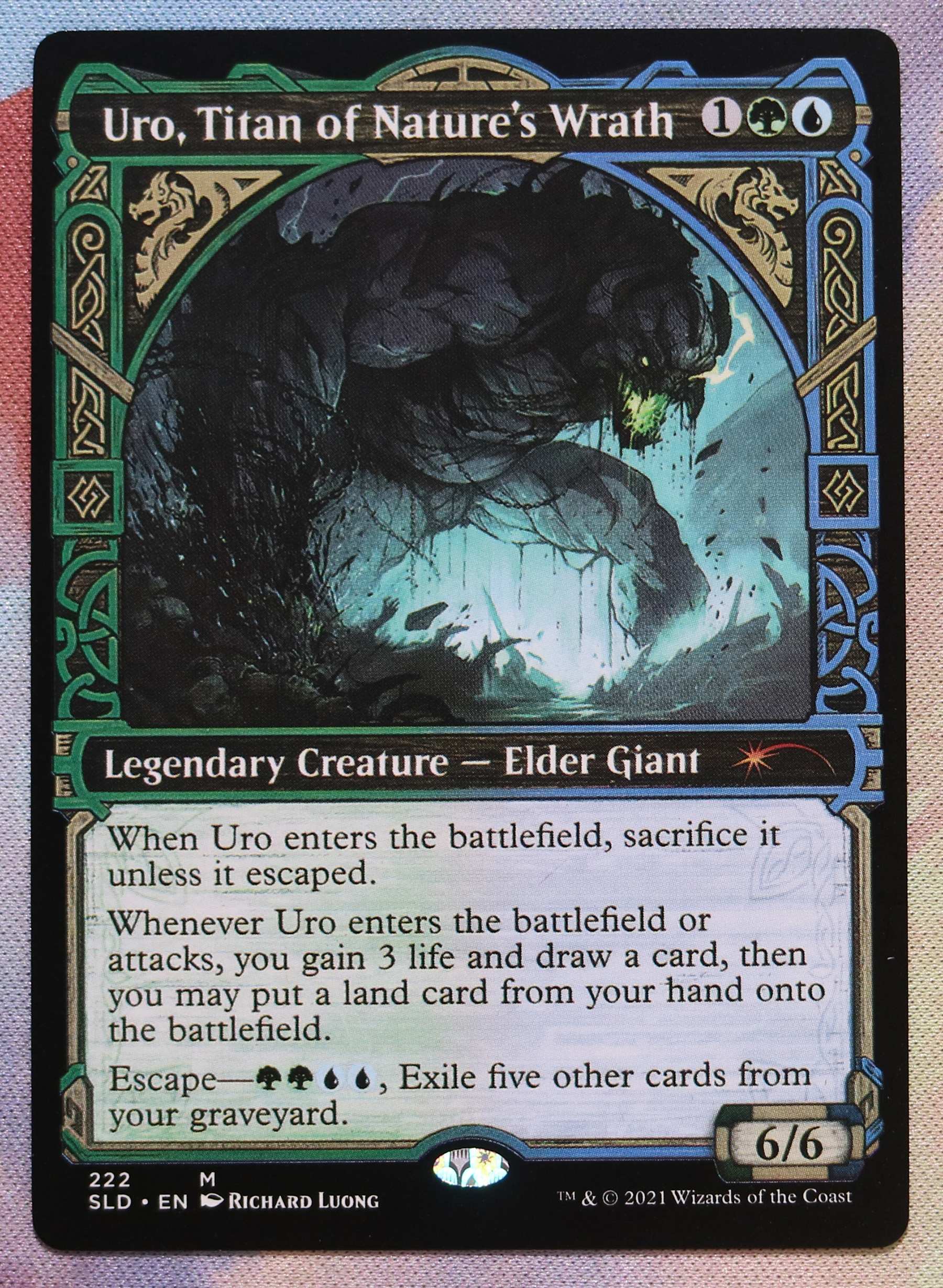 Uro, Titan of Nature's Wrath Secret Lair Drop (SLD) hologram