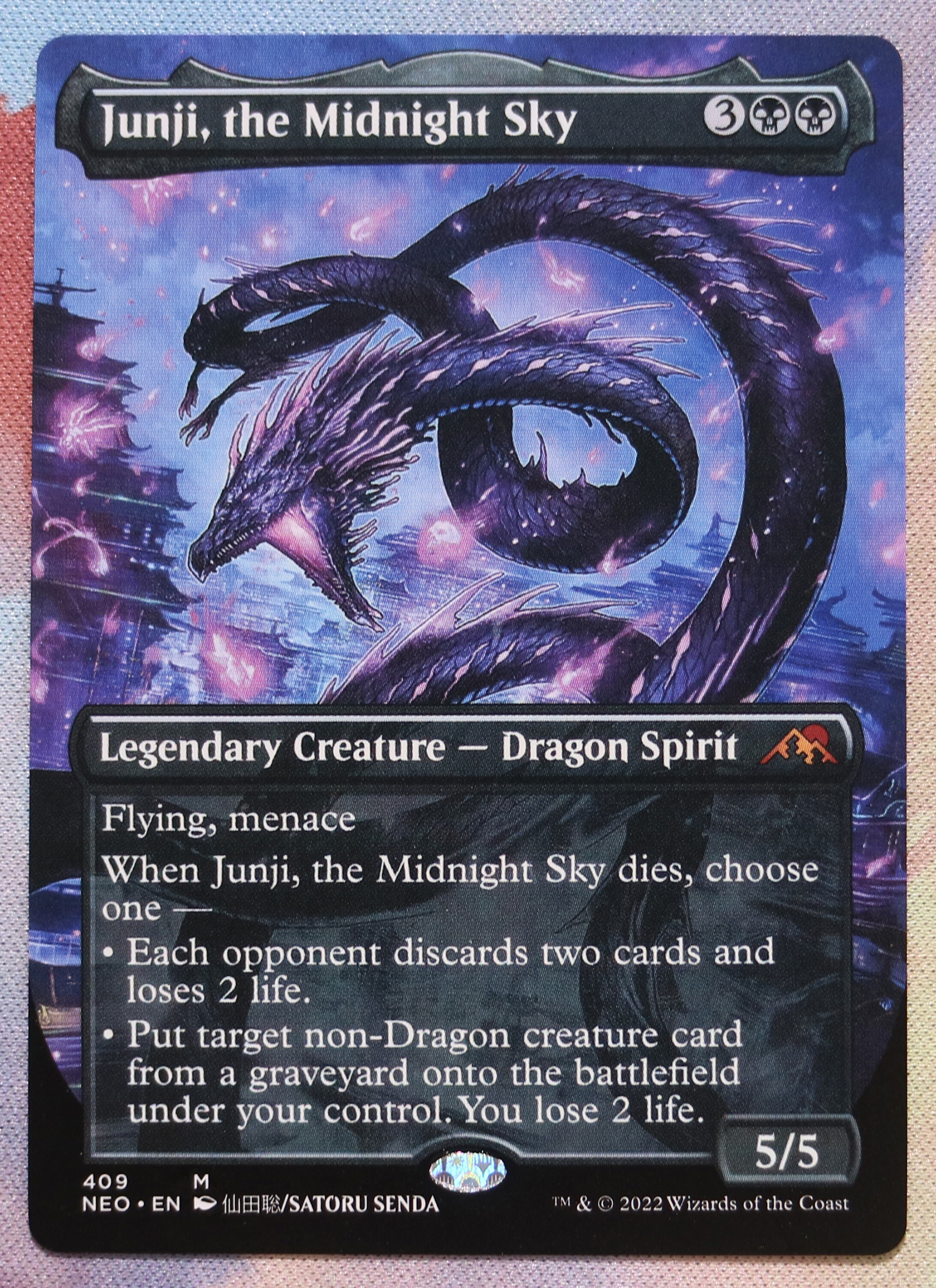 Junji, the Midnight Sky Kamigawa: Neon Dynasty (NEO) hologram