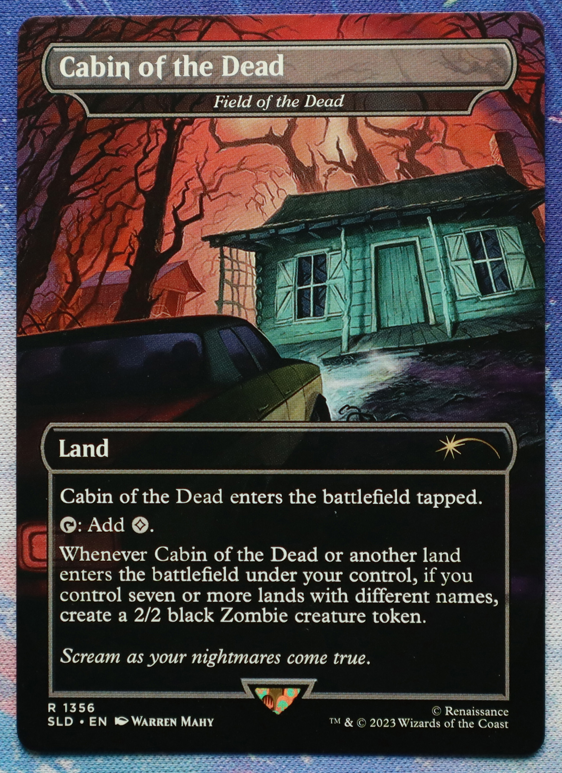 Field of the Dead Cabin of the Dead Secret Lair Drop (SLD) hologram