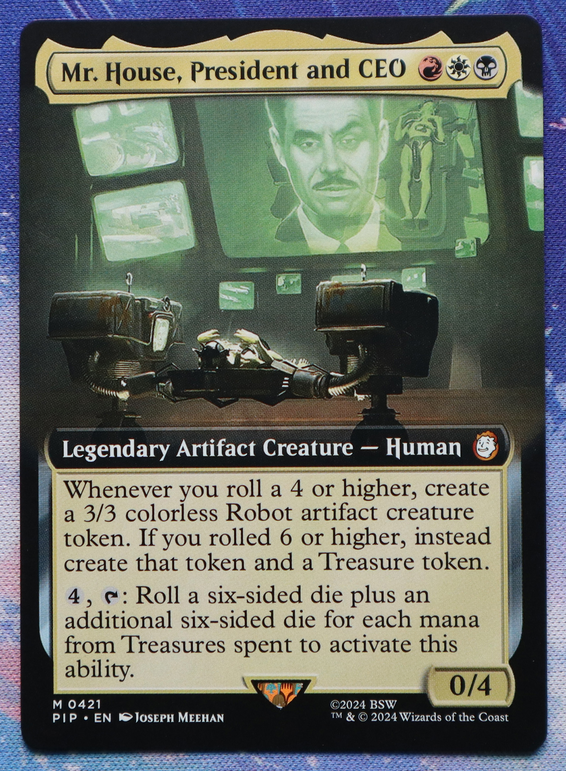 Mr. House, President and CEO #421 Fallout (PIP) hologram