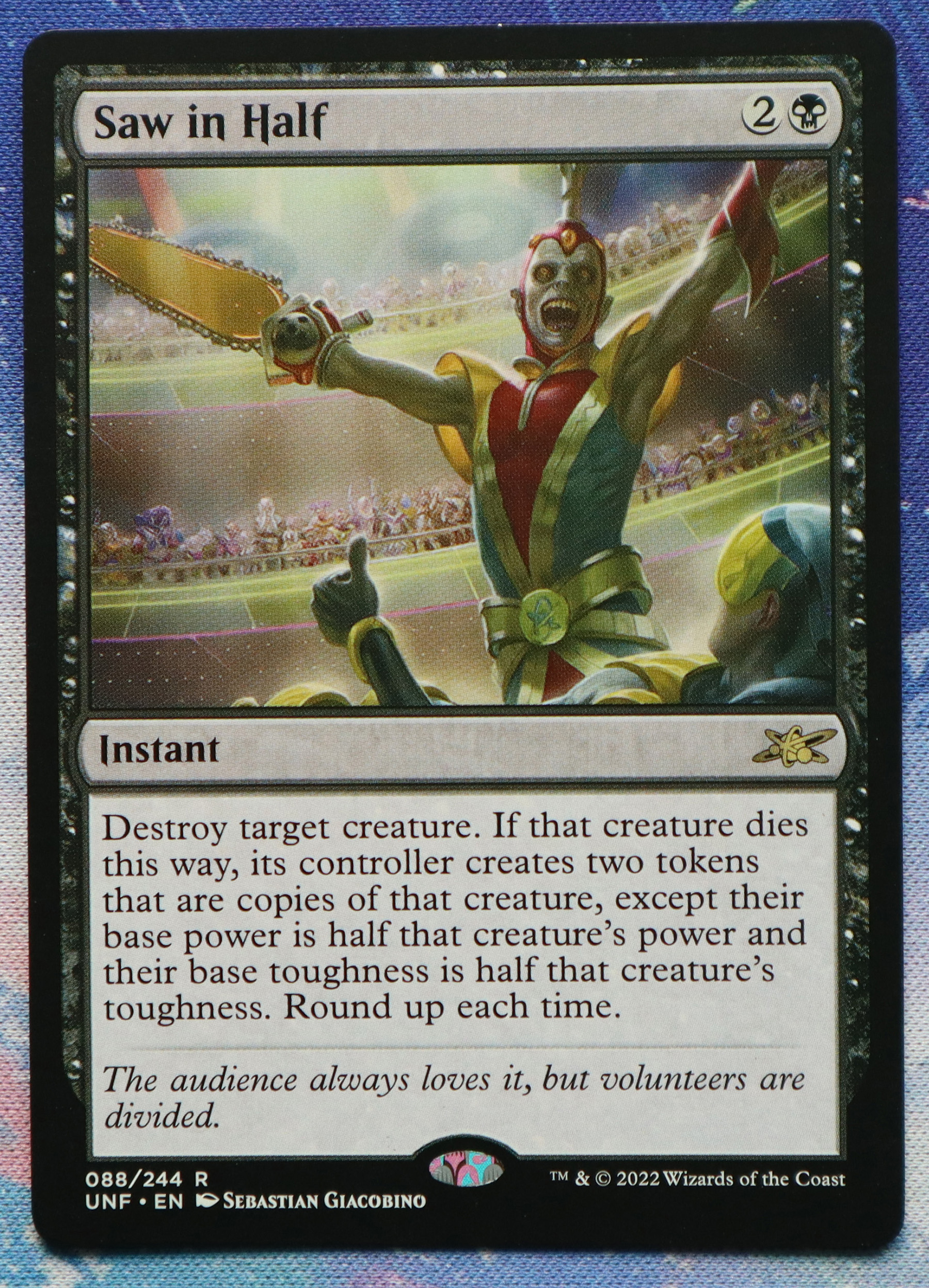 Saw in Half #088 Unfinity (UNF) hologram