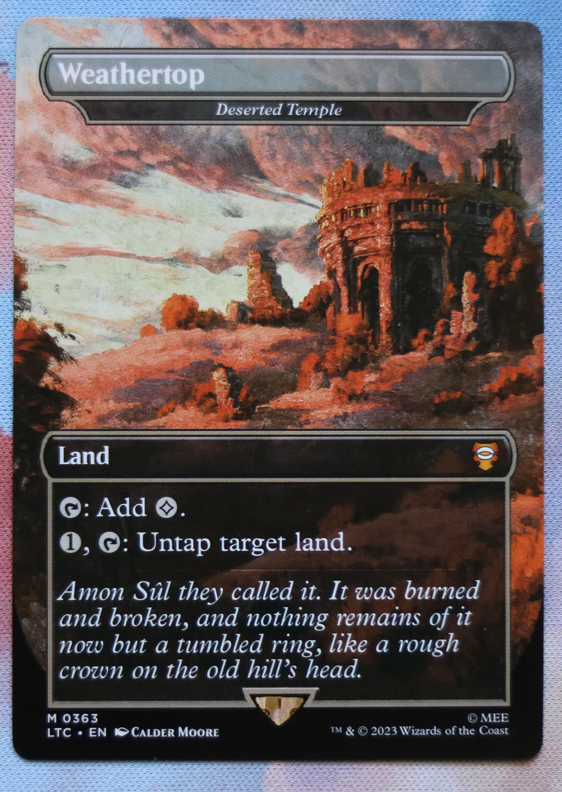 Weathertop (Deserted Temple) LTC #363 hologram