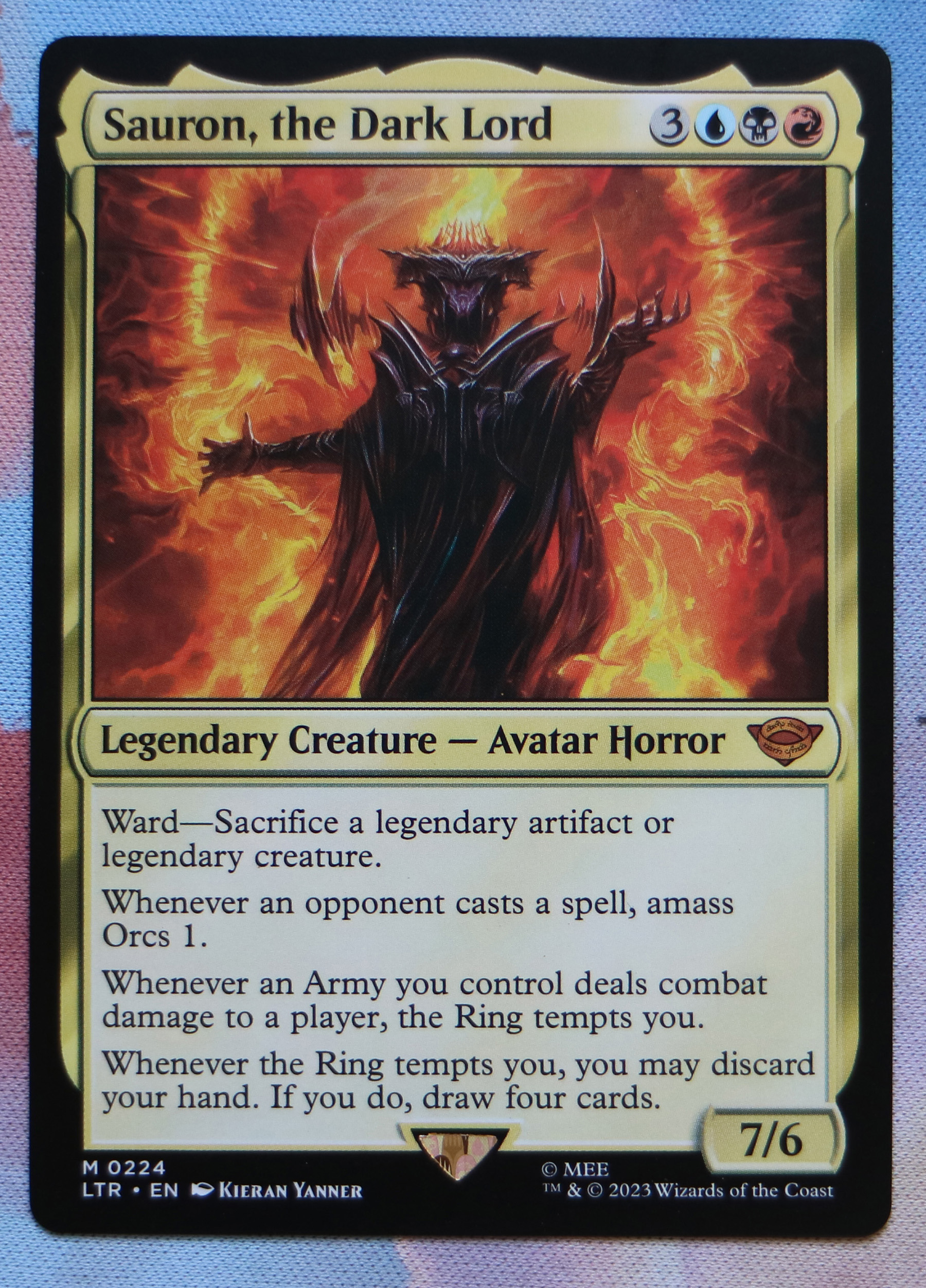 Sauron, the Dark Lord LTR #224 hologram