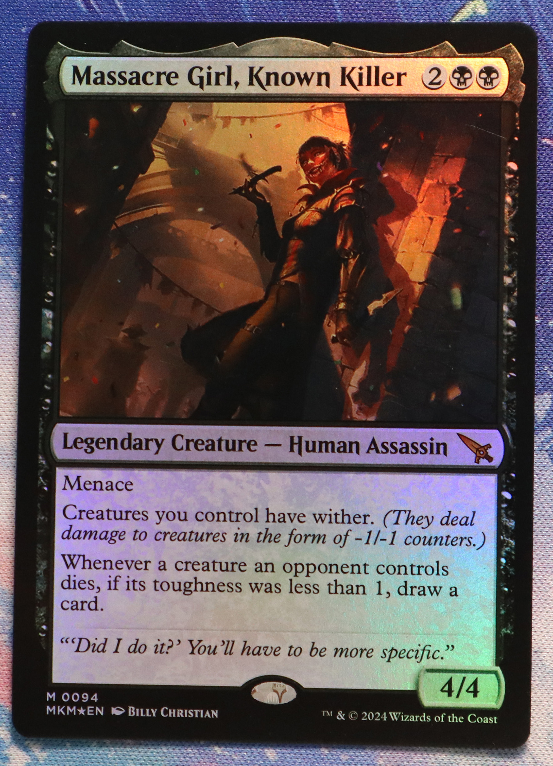 Massacre Girl, Known Killer #94 Murders at Karlov Manor (MKM) foil