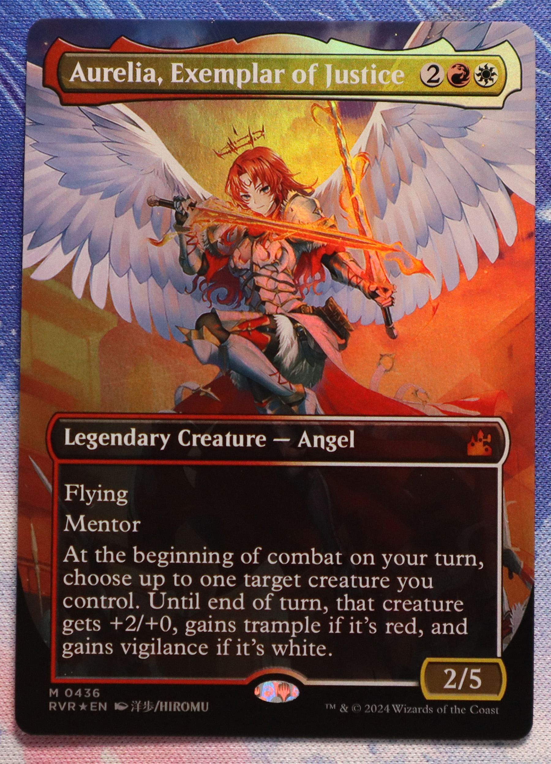Aurelia, Exemplar of Justice #436 Ravnica Remastered (RVR) foil