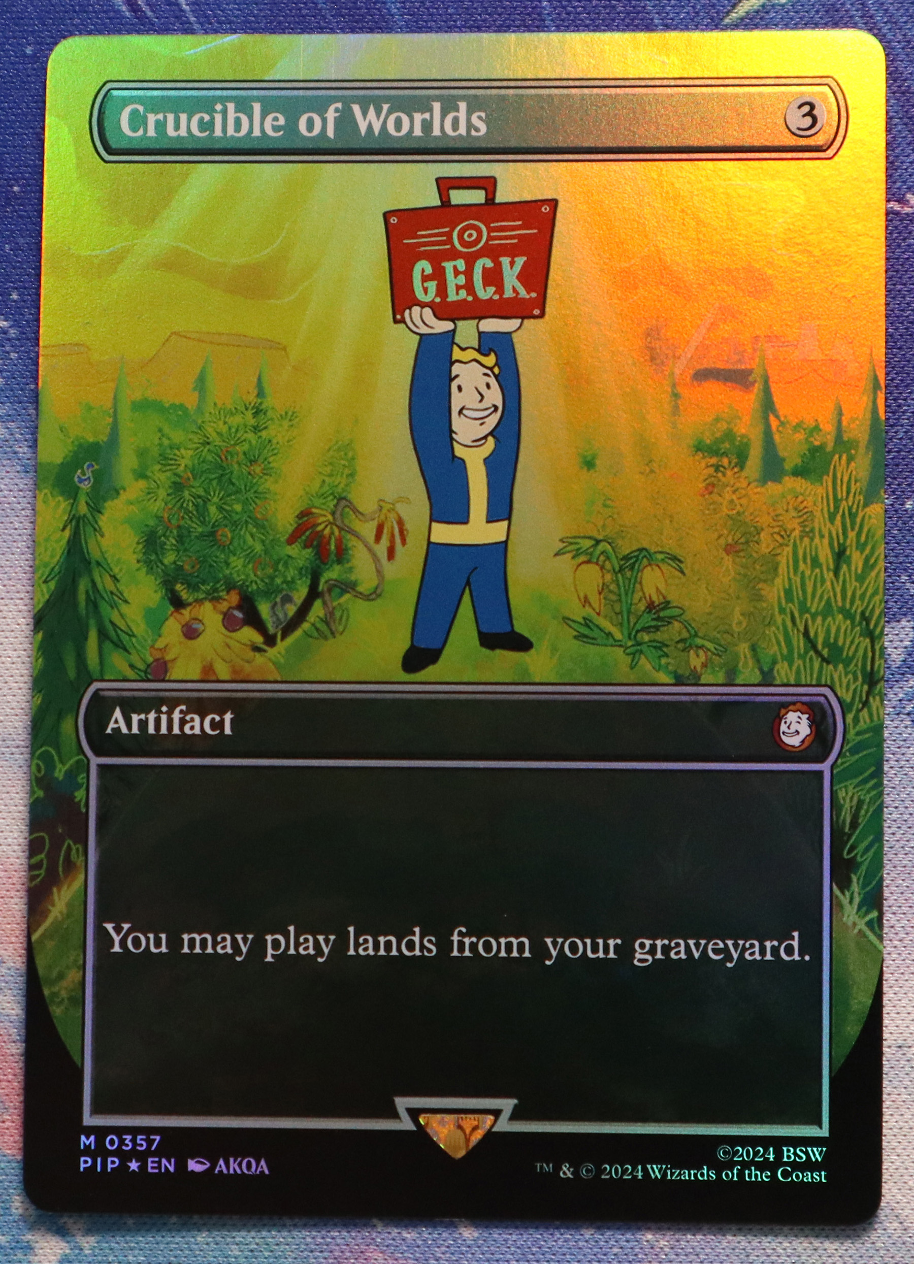 Crucible of Worlds #357 Fallout (PIP) foil