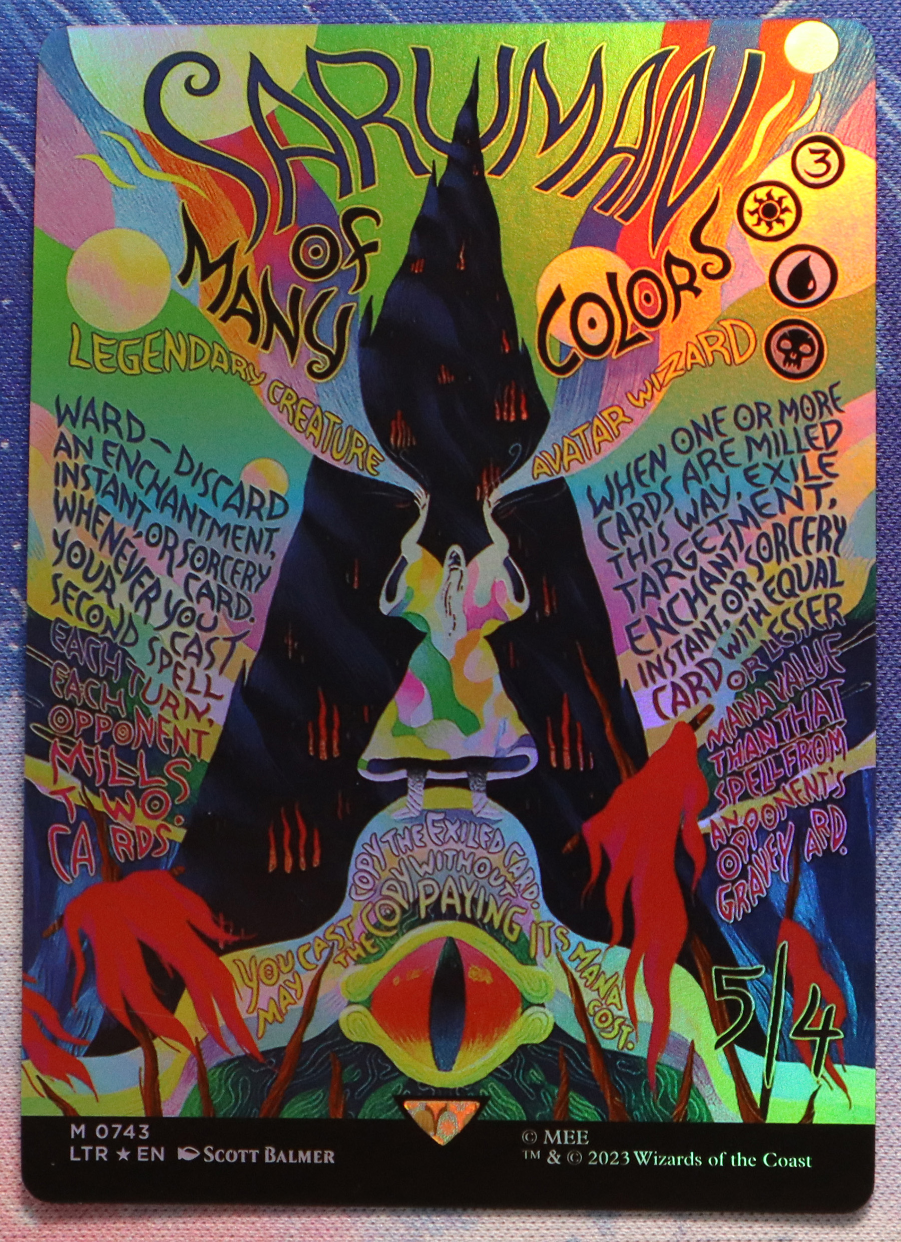 Saruman of Many Colors #743 The Lord of the Rings: Tales of Middle-earth (LTR) foil