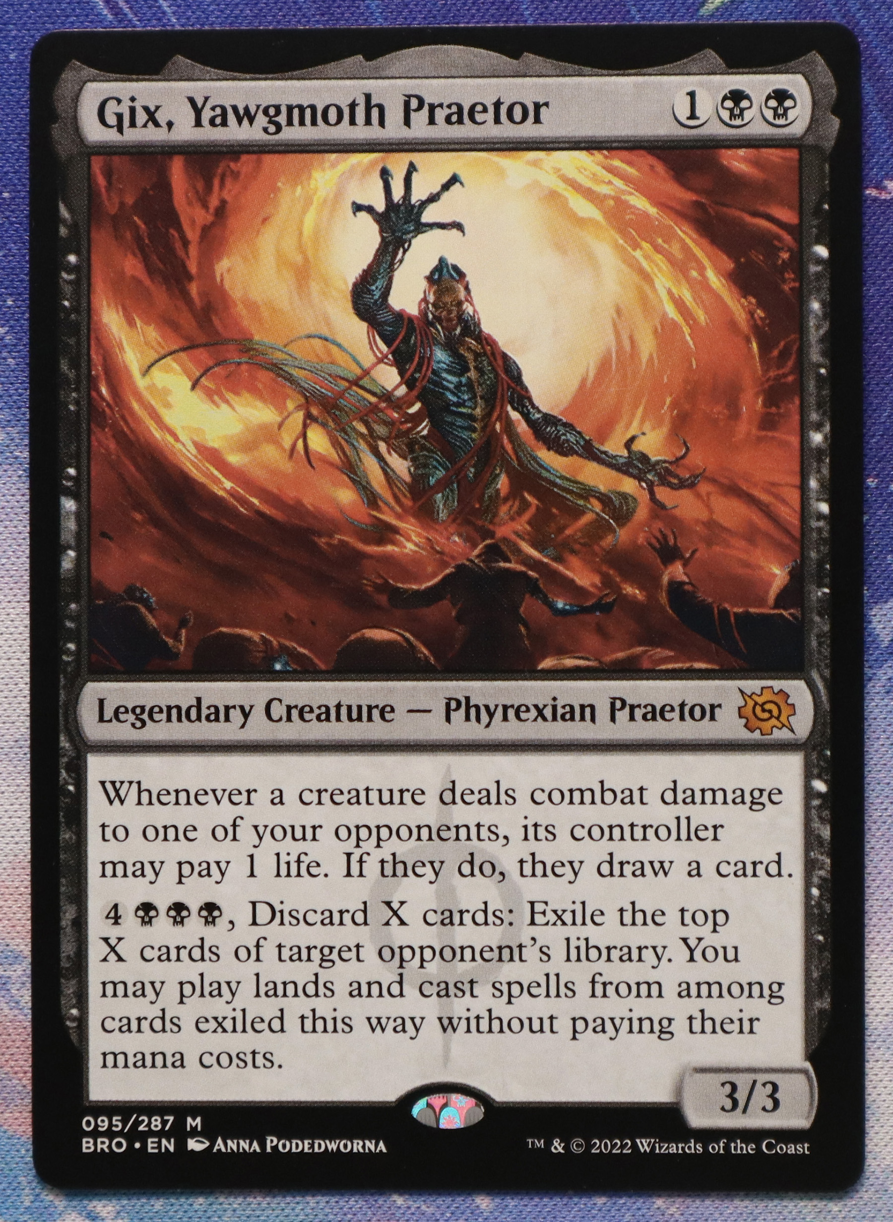 Gix, Yawgmoth Praetor #095 The Brothers' War (BRO) hologram