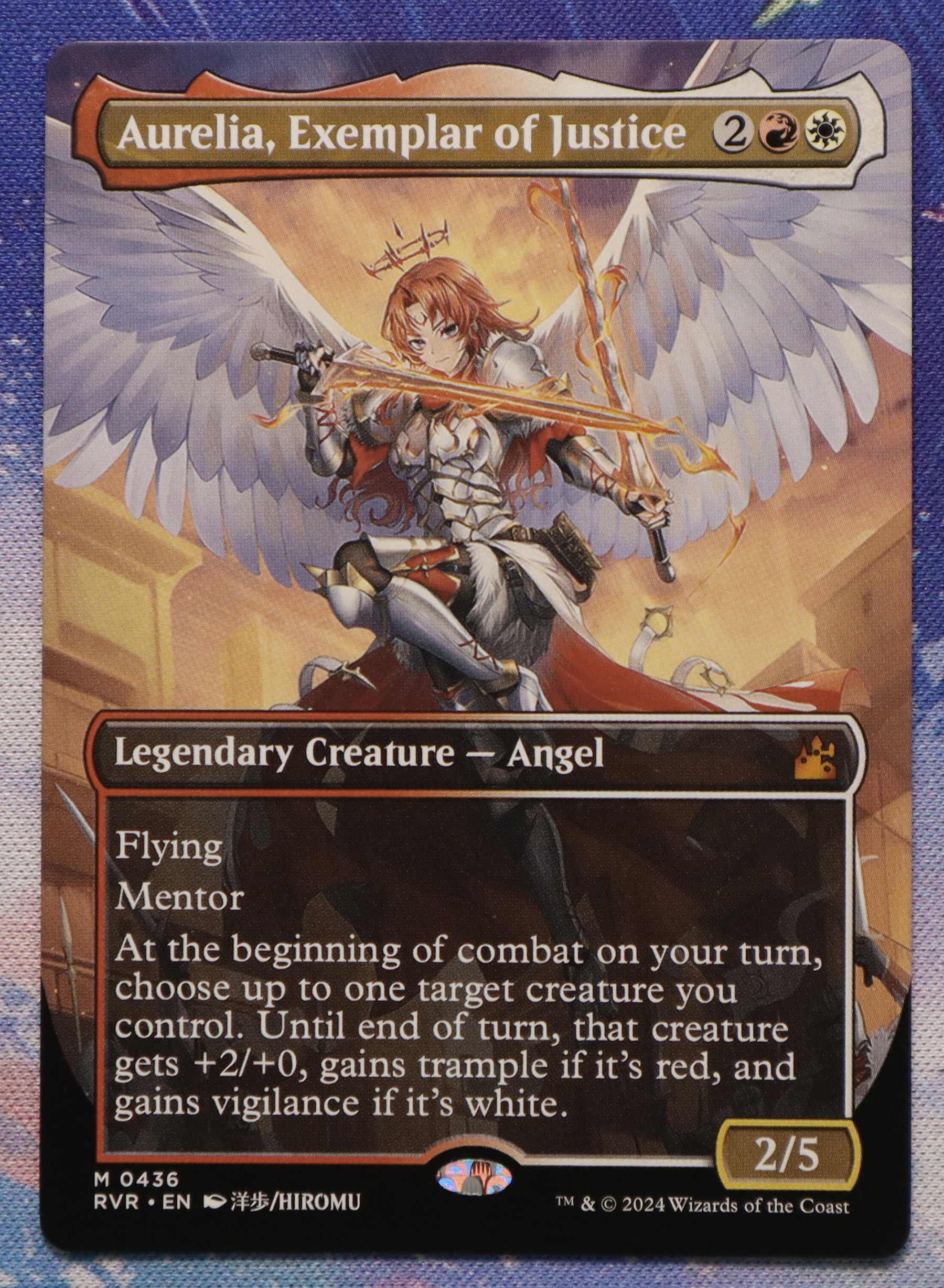 Aurelia, Exemplar of Justice #436 Ravnica Remastered (RVR) hologram
