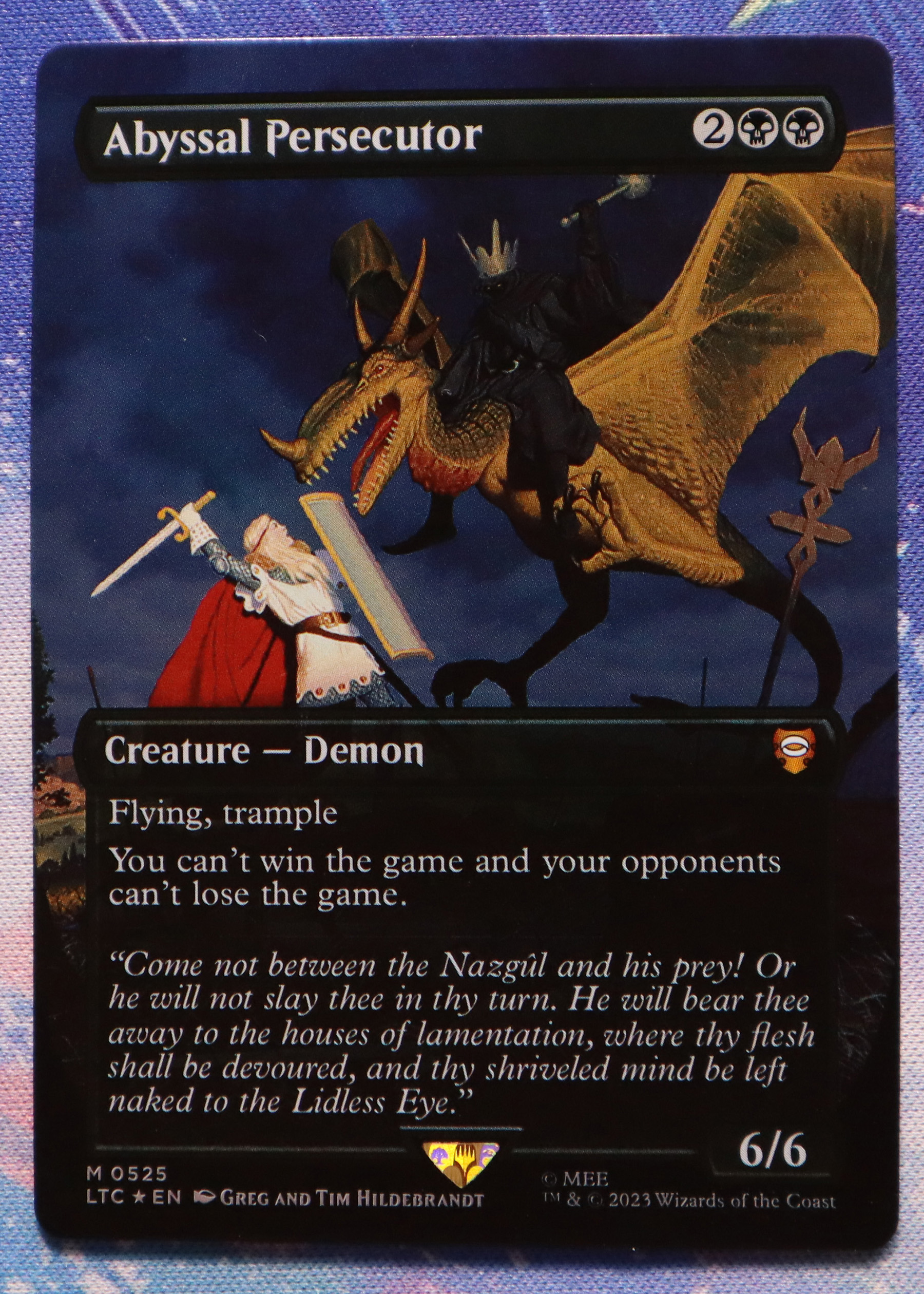 Abyssal Persecutor LTC #525 Tales of Middle-earth Commander (LTC) silver foil