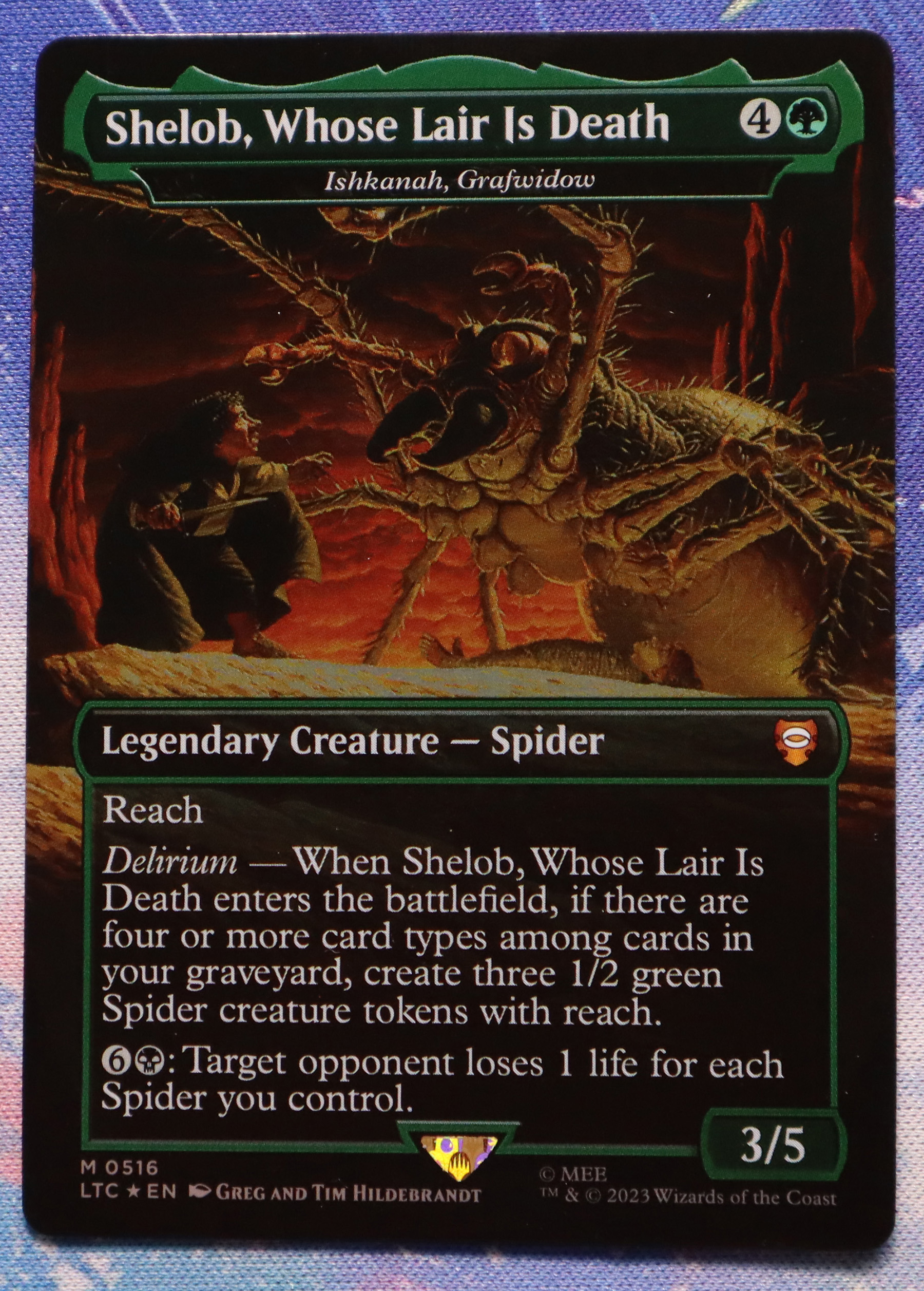 Shelob, Whose Lair is Death LTC #516 Tales of Middle-earth Commander (LTC) silver foil