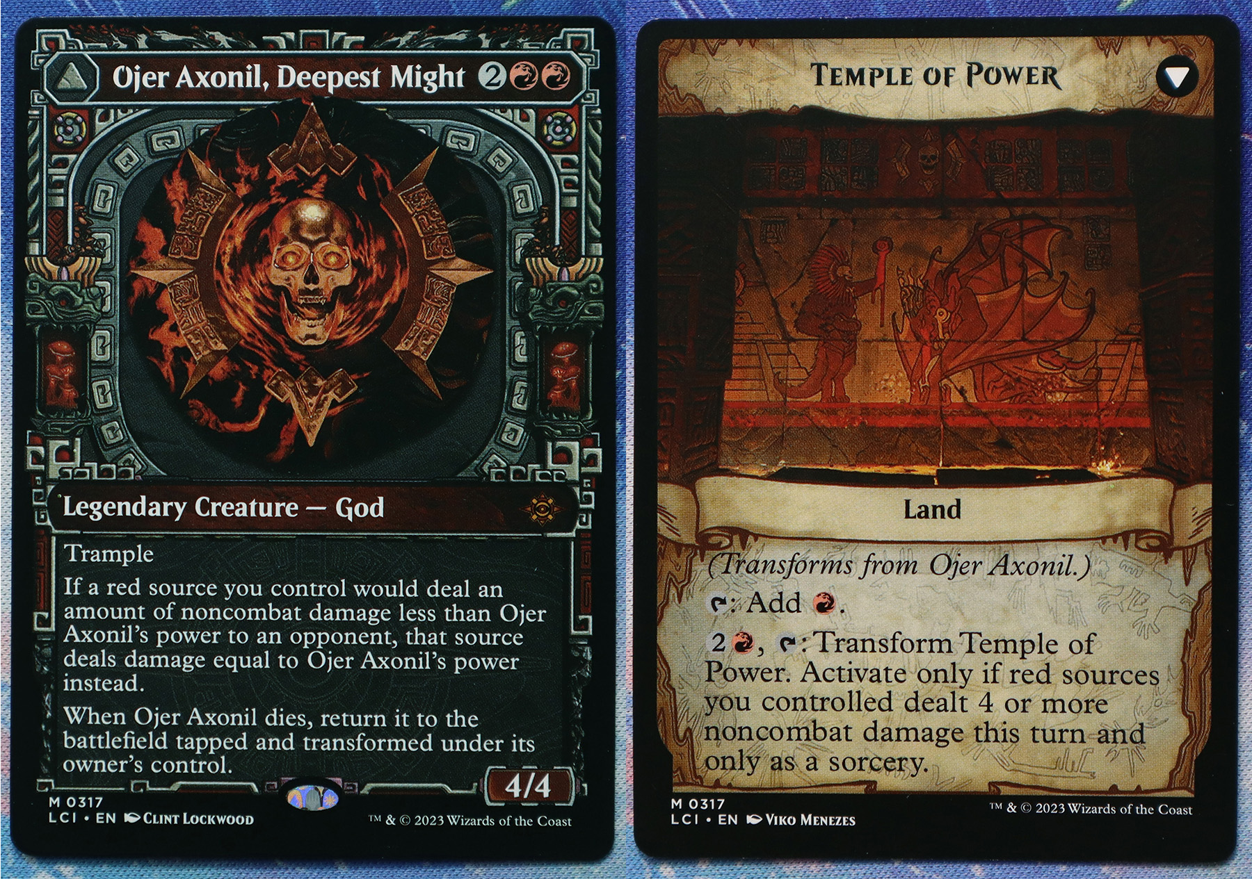 Ojer Axonil, Deepest Might&Temple of Power #317 The Lost Caverns of Ixalan (LCI) double hologram