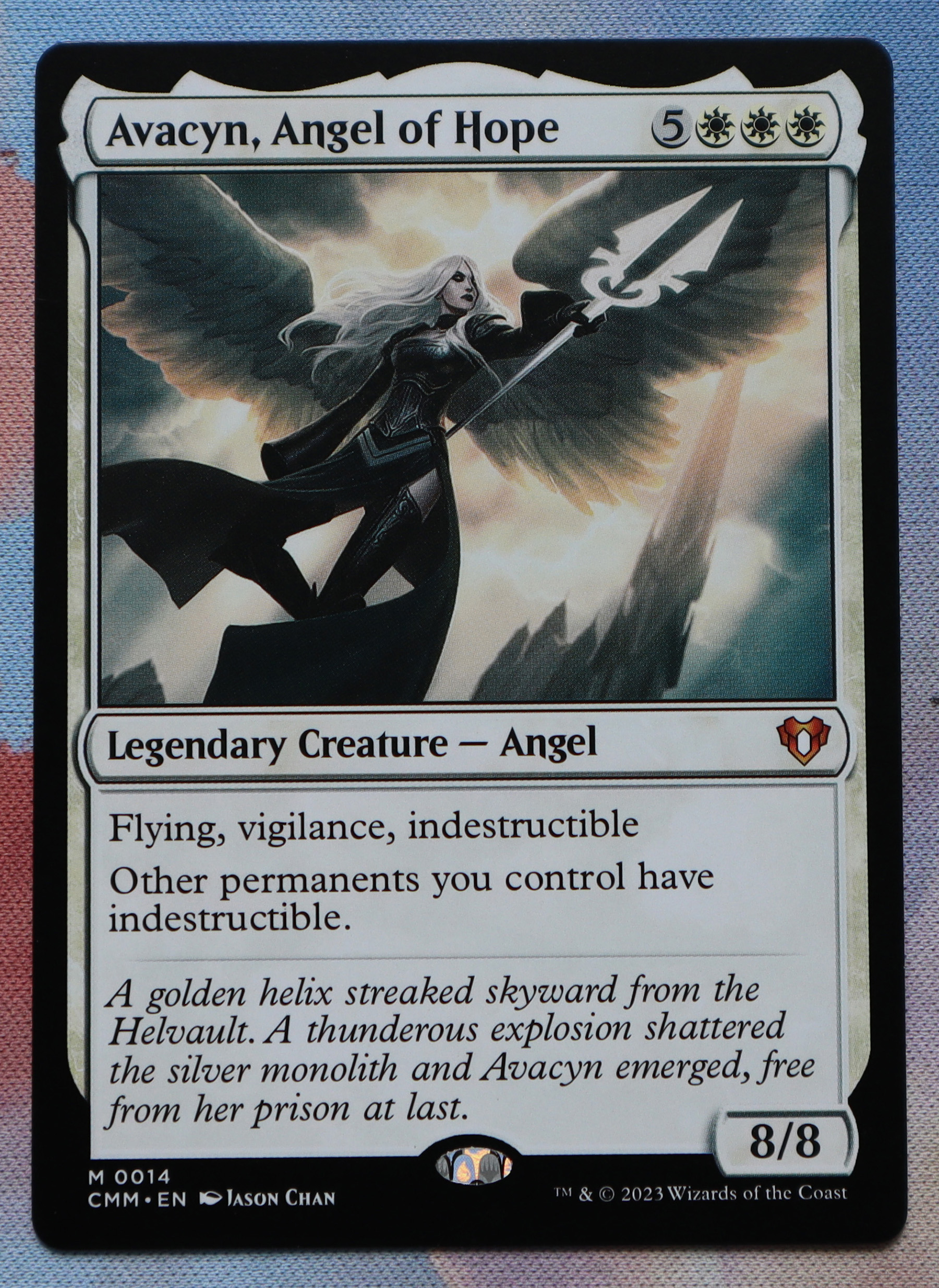 Avacyn, Angel of Hope #14 Commander Masters (CMM) hologram