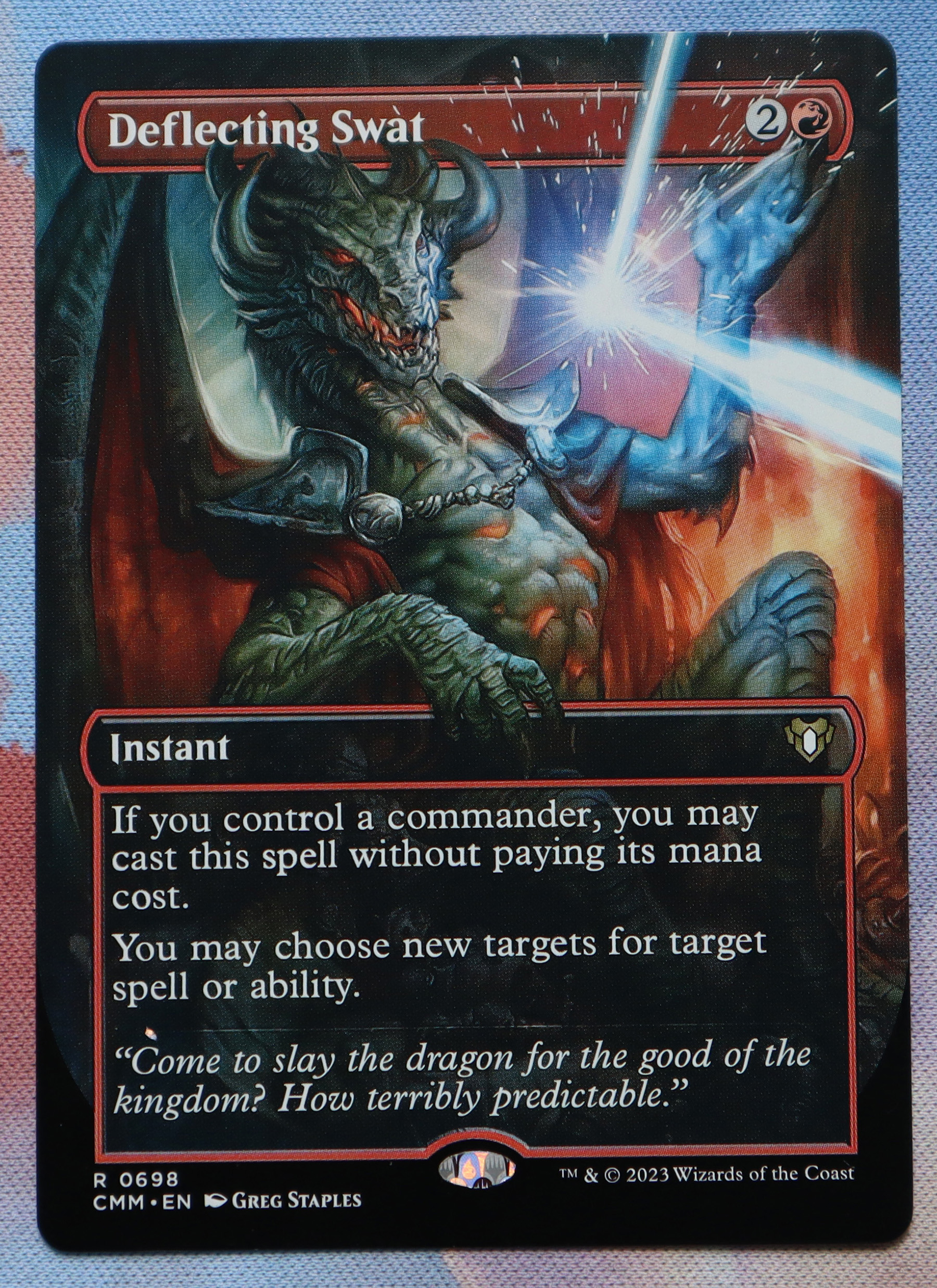 Deflecting Swat #698 CMM Commander Masters (CMM) hologram