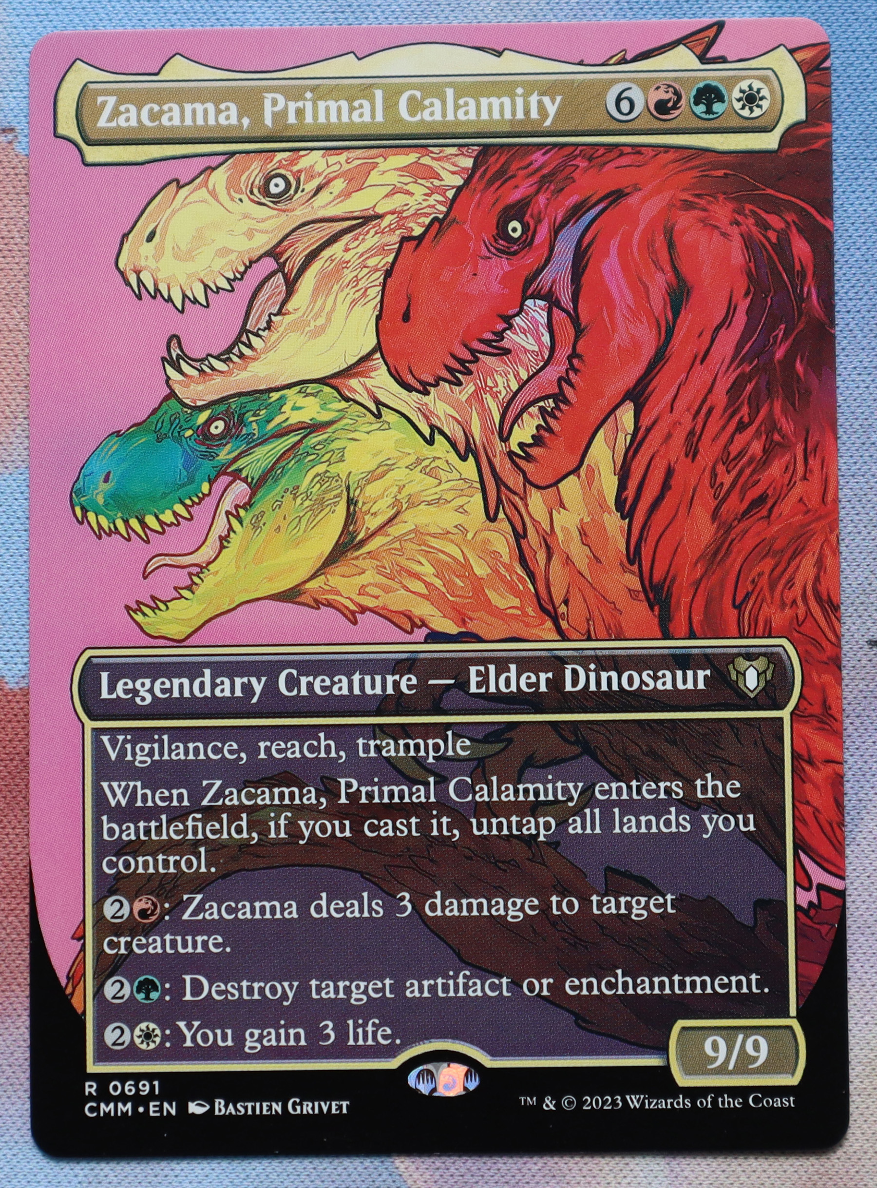 Zacama, Primal Calamity #691 Commander Masters (CMM) hologram