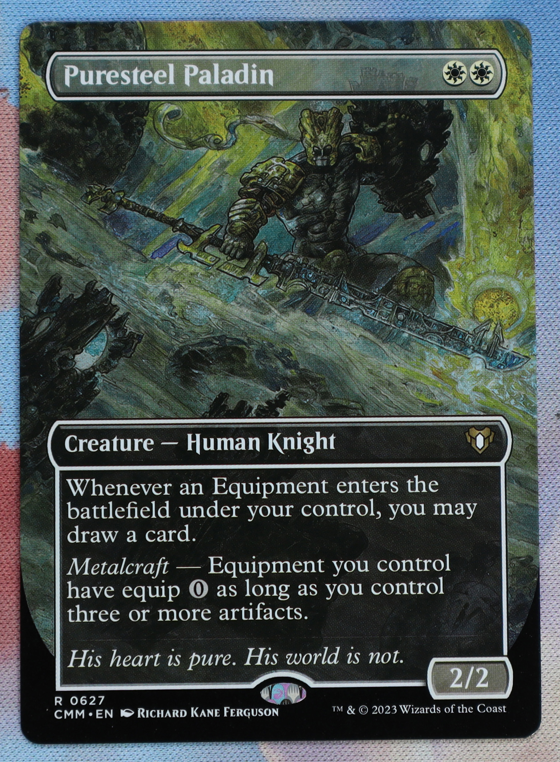Puresteel Paladin #627 Commander Masters (CMM) hologram