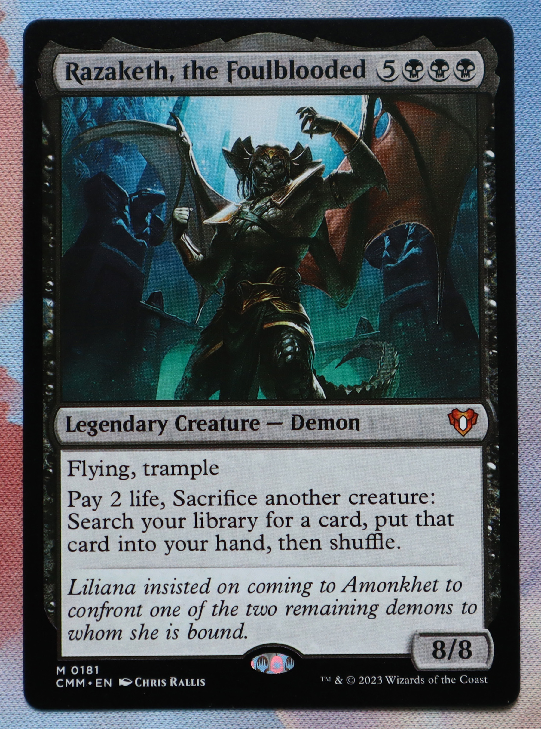 Razaketh, the Foulblooded #181 Commander Masters (CMM) hologram
