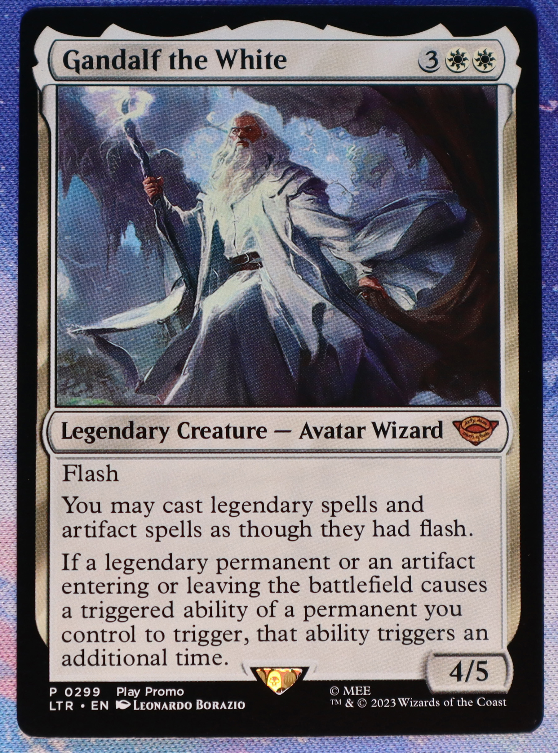 Gandalf the White LTR #299 The Lord of the Rings: Tales of Middle-earth (LTR) hologram