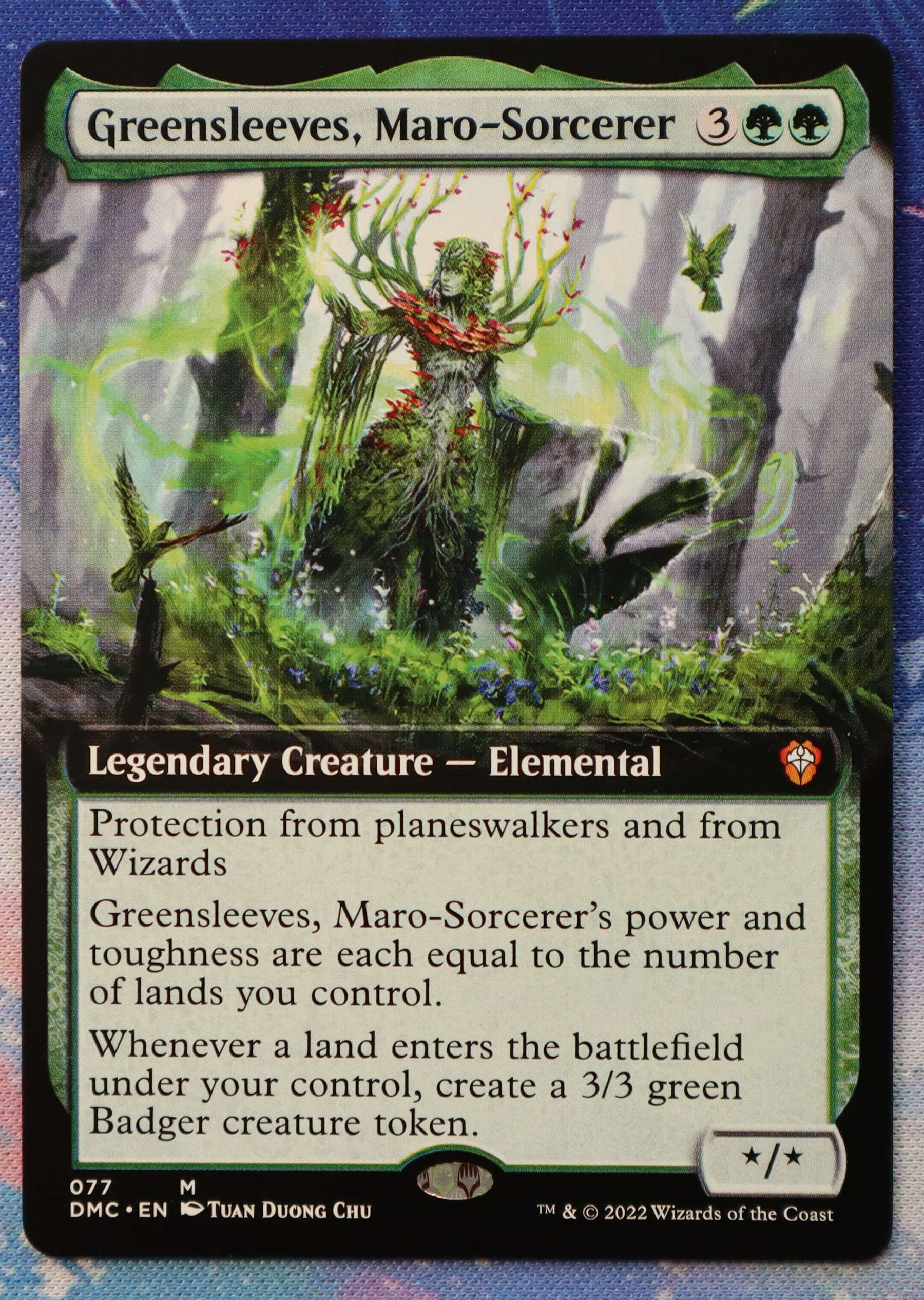 Greensleeves, Maro-Sorcerer #77 Dominaria United Commander (DMC) hologram