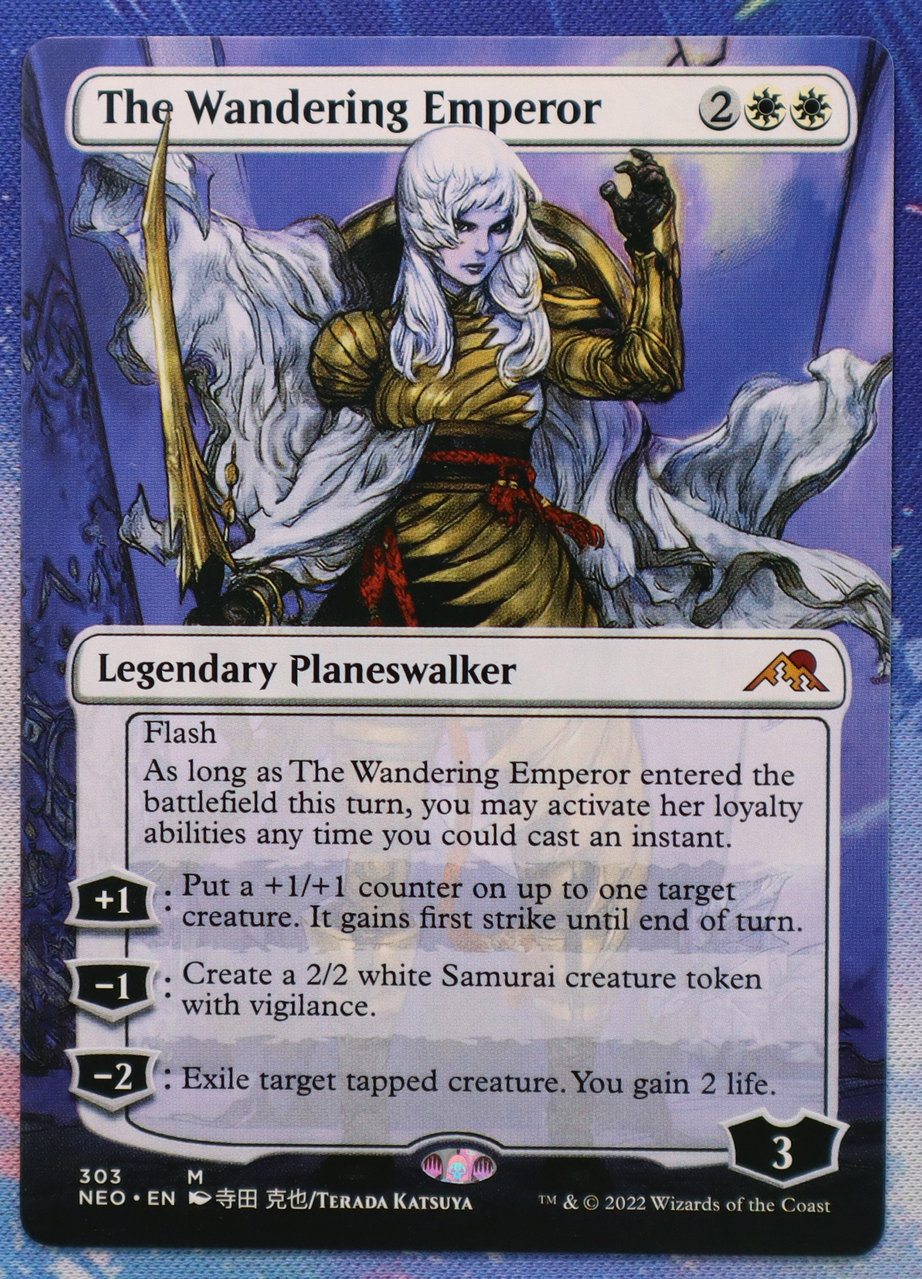 The Wandering Emperor #303 Kamigawa: Neon Dynasty (NEO) hologram