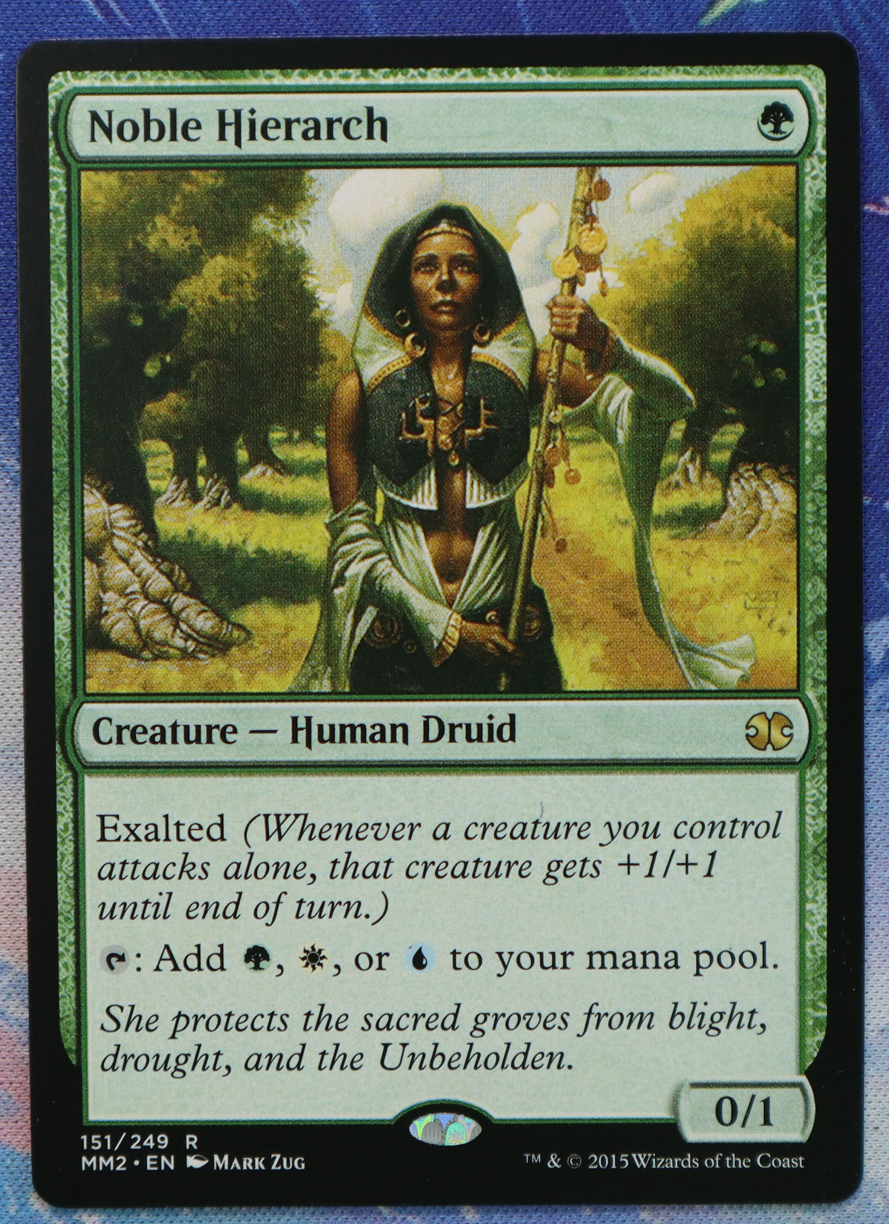 Noble Hierarch MM2 (Modern Masters 2015) hologram