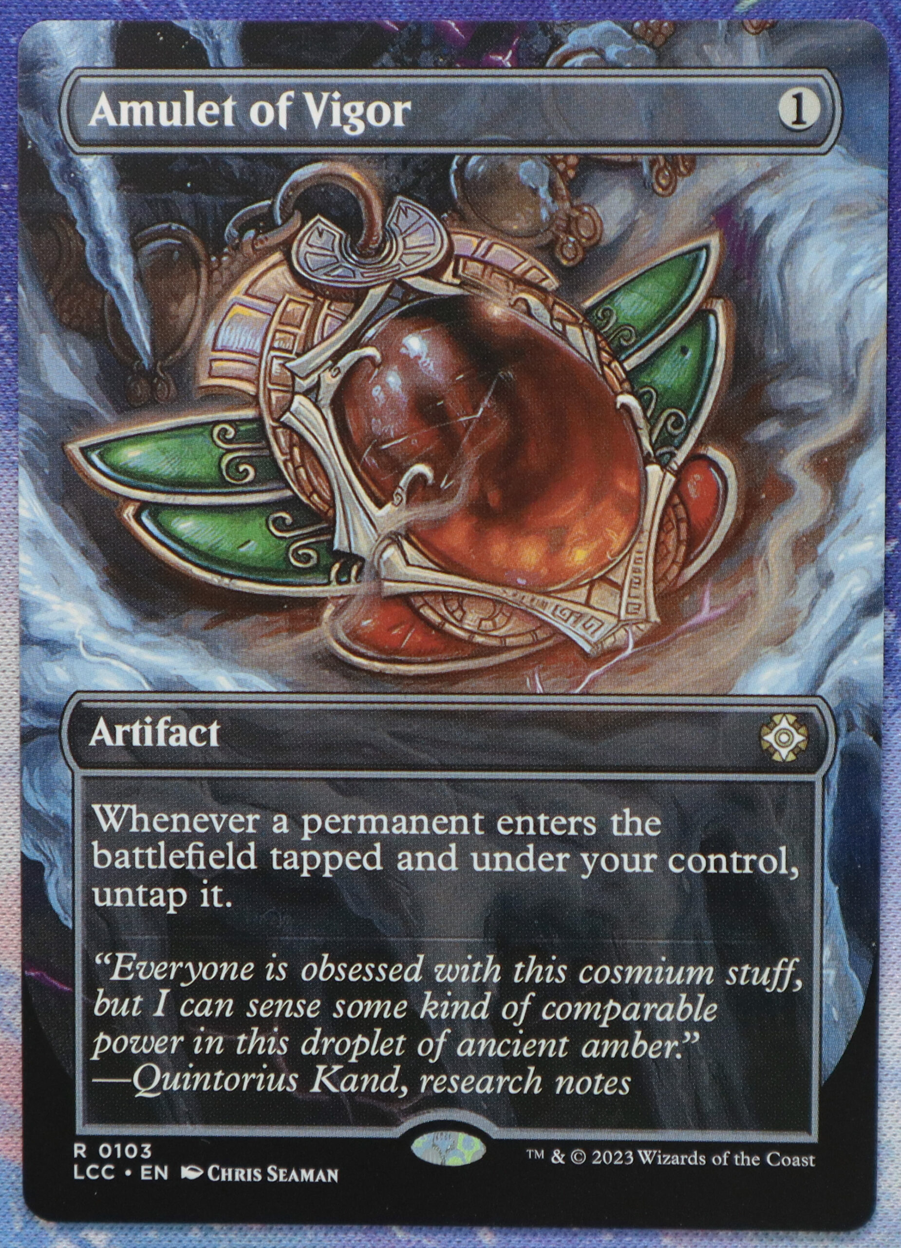Amulet of Vigor #103 The Lost Caverns of Ixalan Commander (LCC) hologram