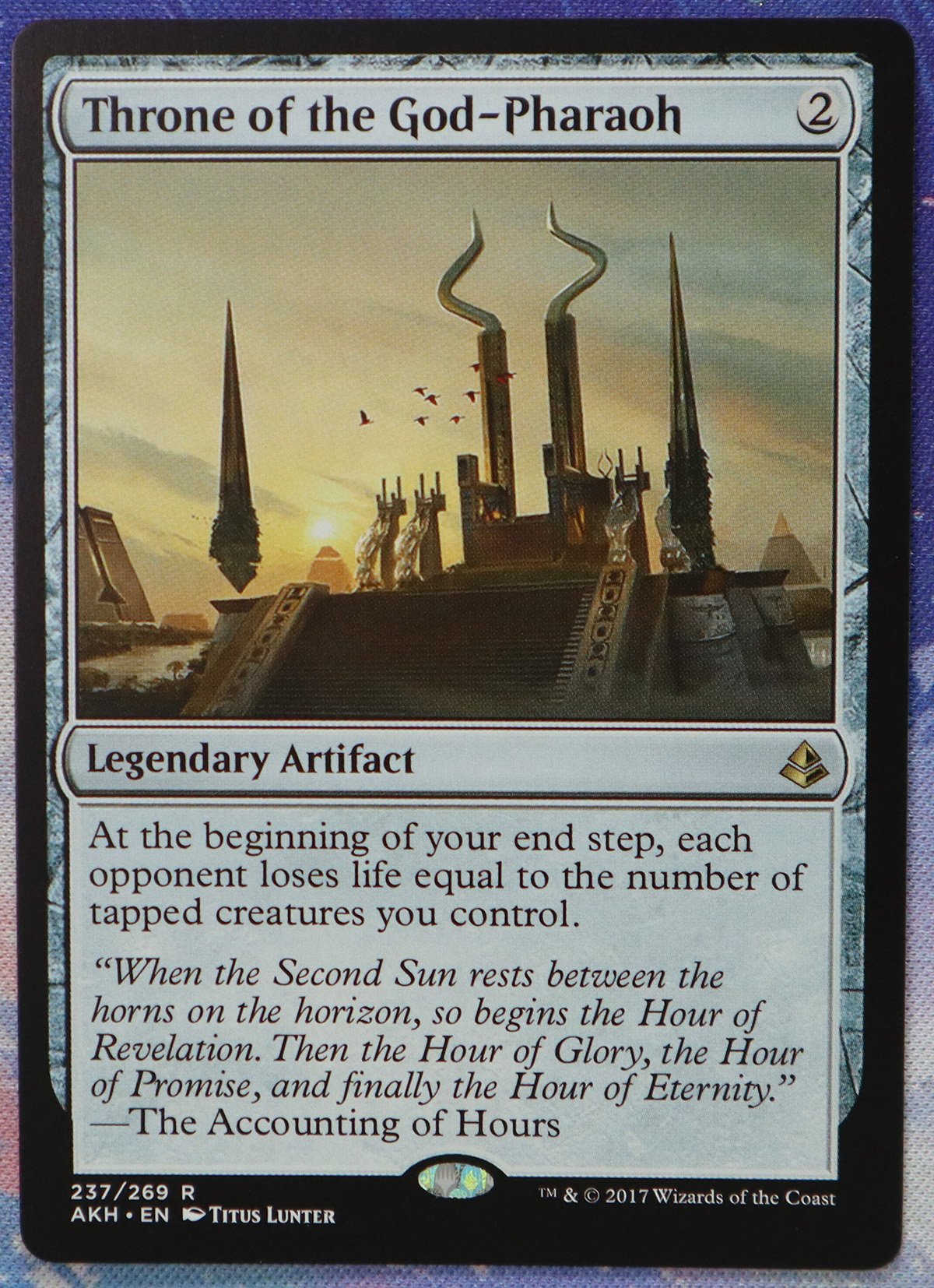 Throne of the God-Pharaoh #237 AKH hologram