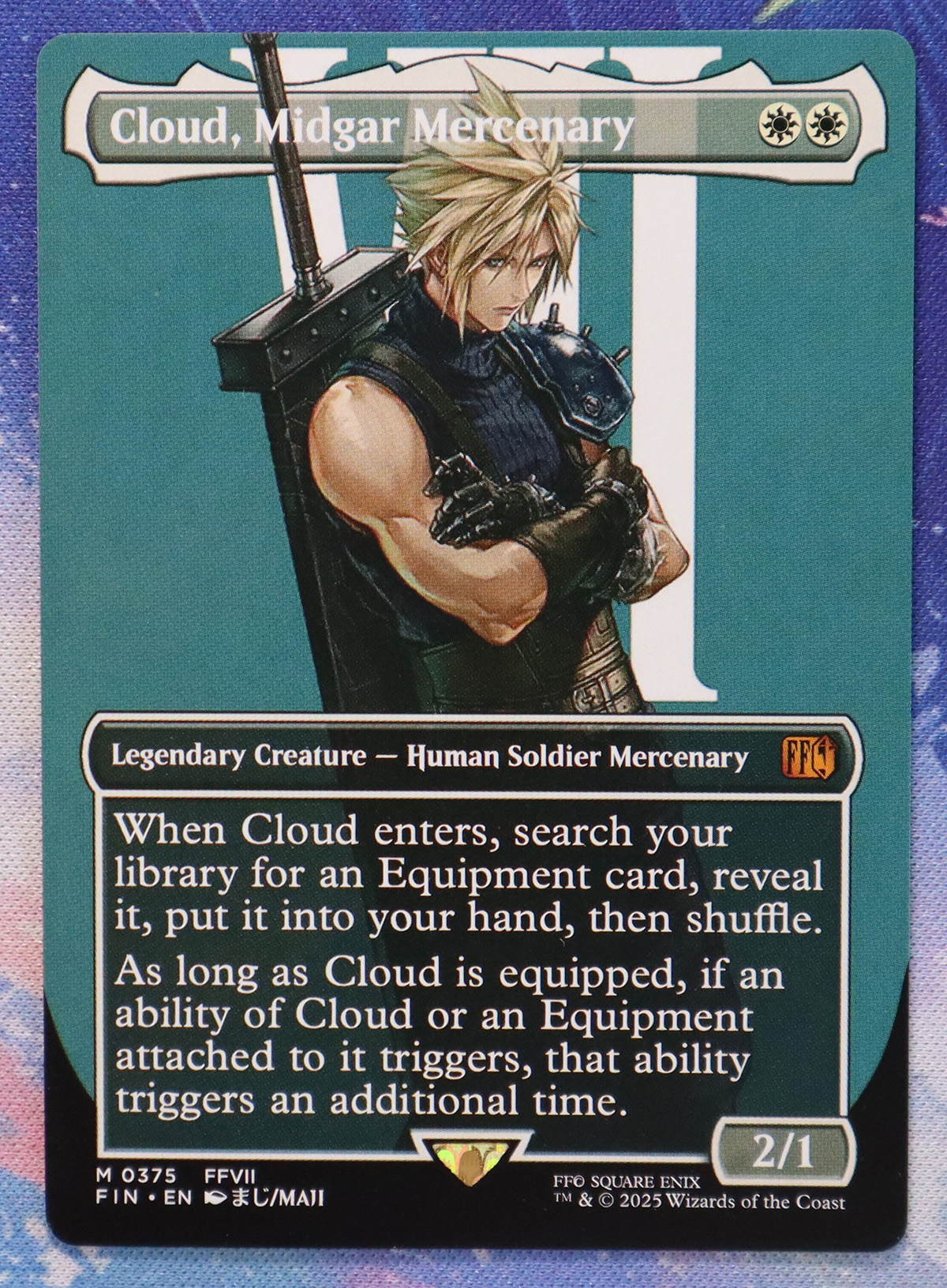 Cloud, Midgar Mercenary #375 FIN hologram