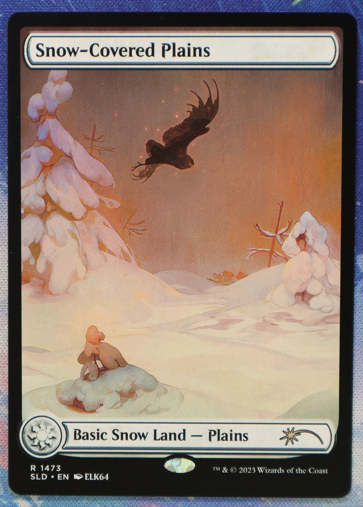 Snow-Covered Plains #1473 Secret Lair Drop (SLD) hologram