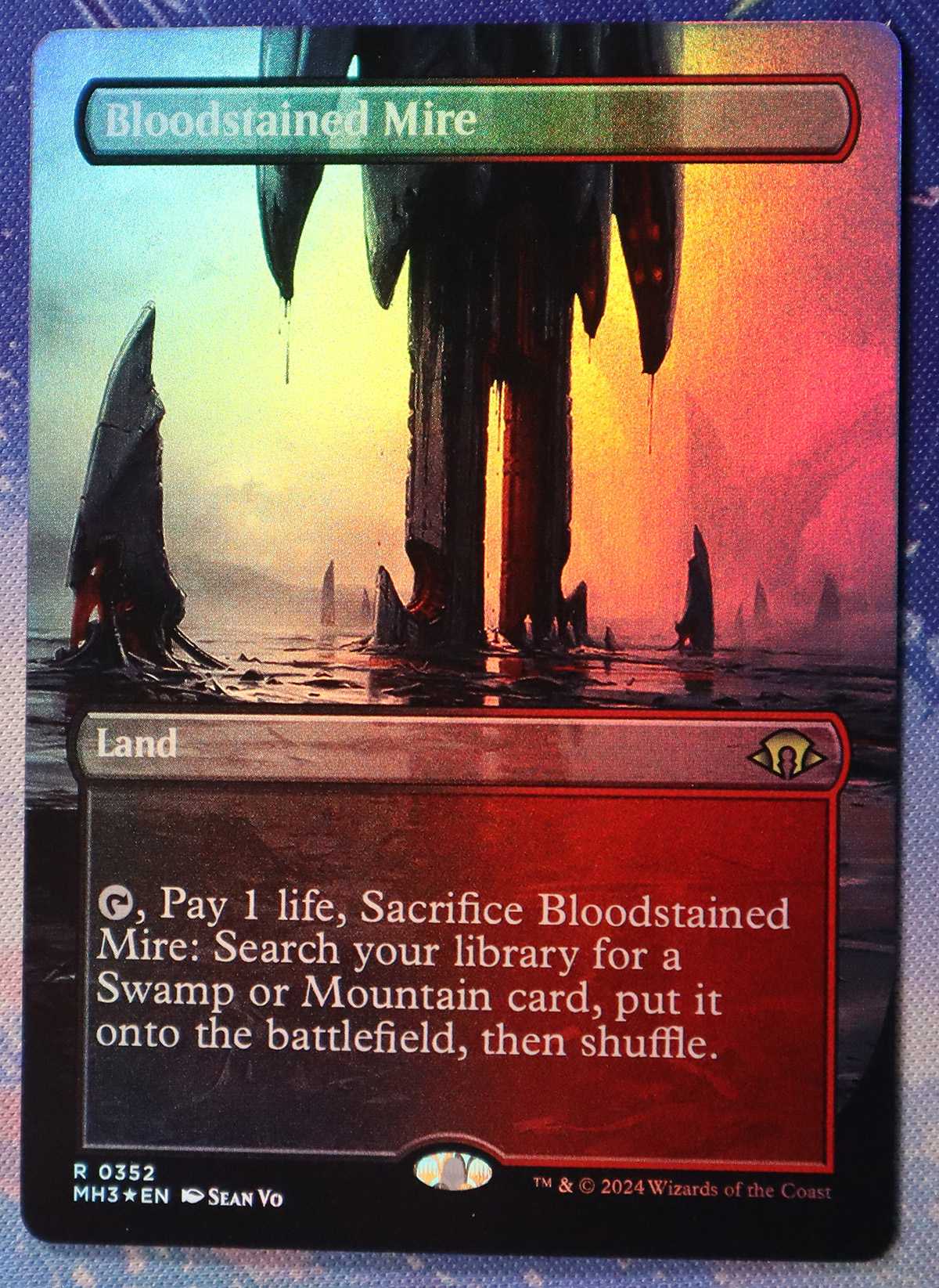 Bloodstained mire #352 MH3 foil