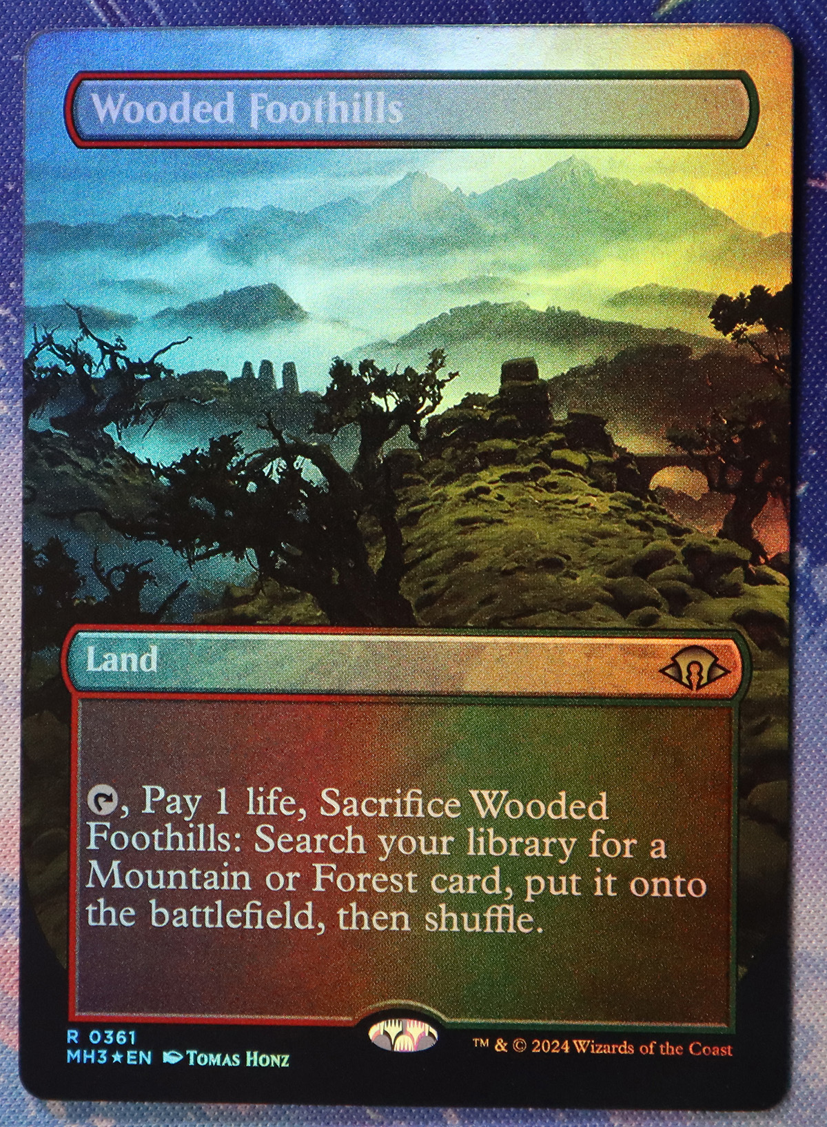 Wooded foothills #361 MH3 foil