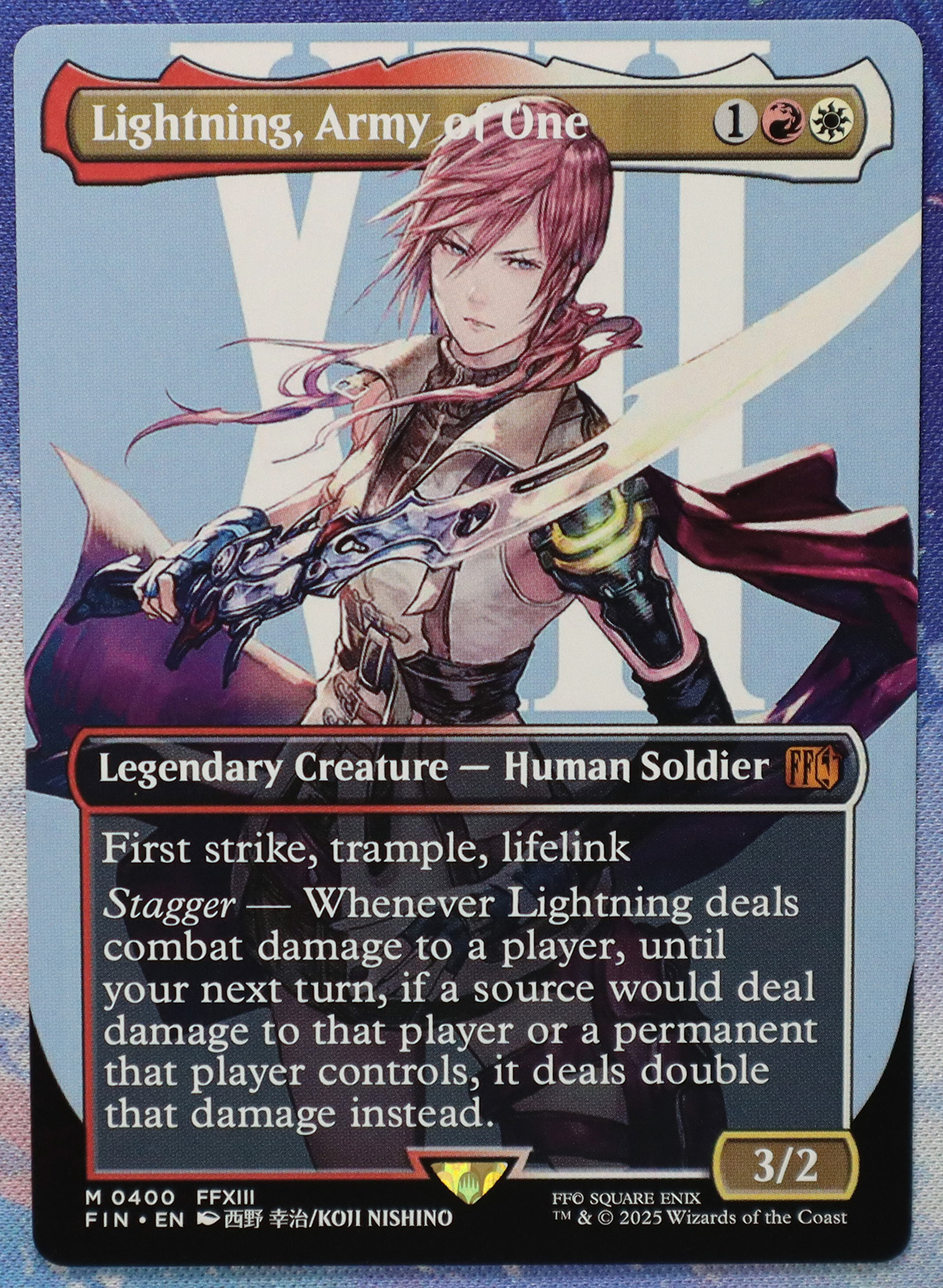 Lightning, Army of One FIN hologram