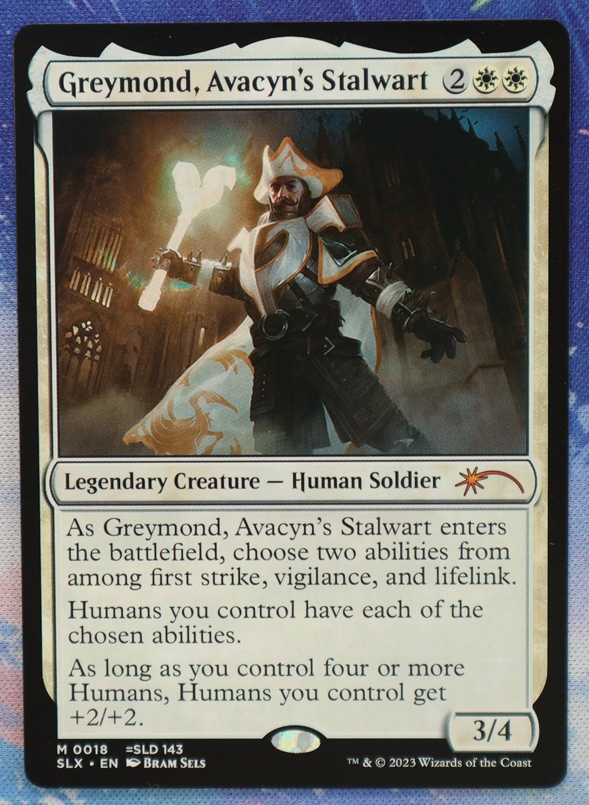 Greymond, Avacyn's Stalwart Universes Within (SLX) hologram
